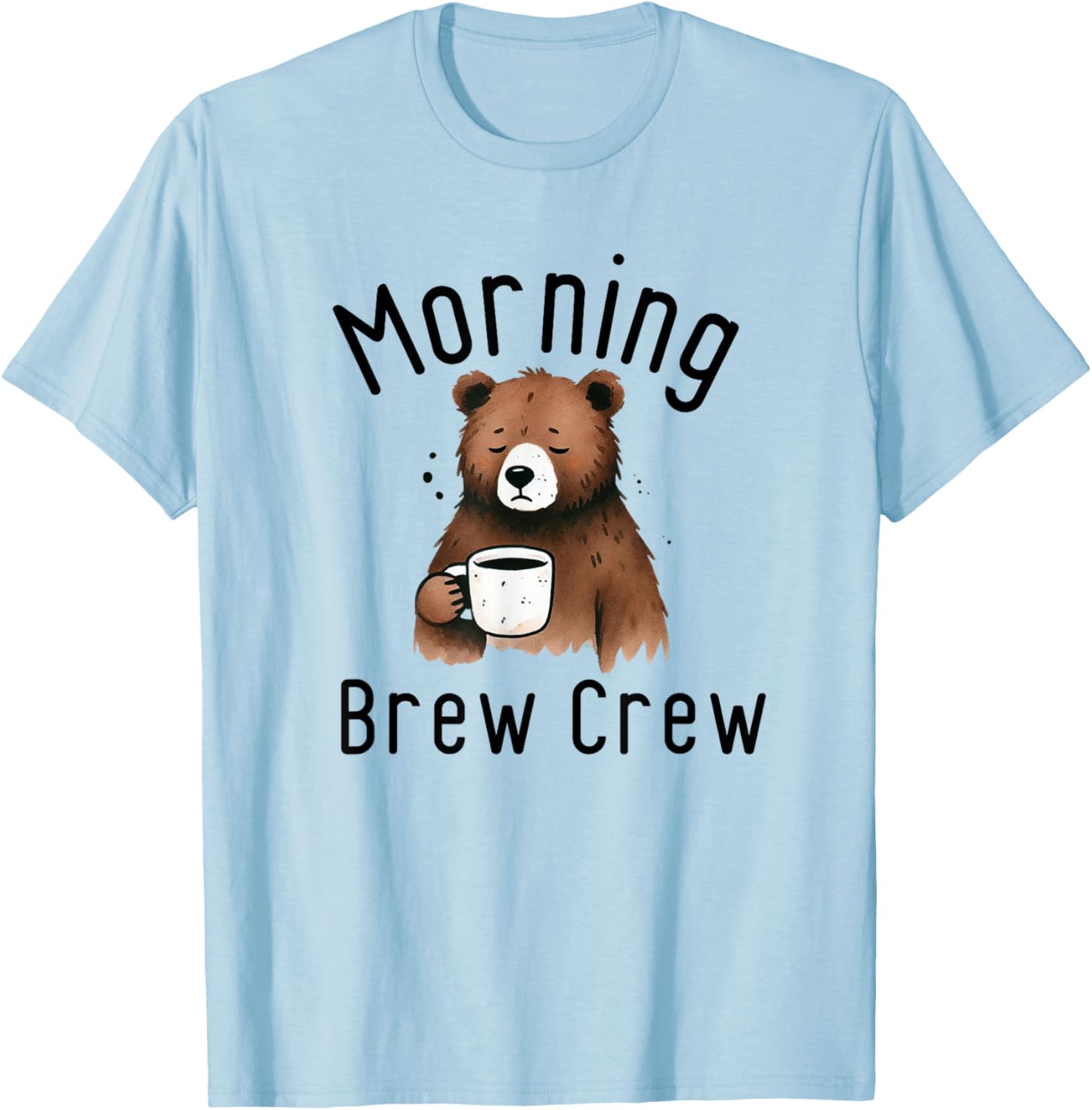 Funny Coffee Lovers Cute Bear T-Shirt for Morning Brew Enthusiasts - 2