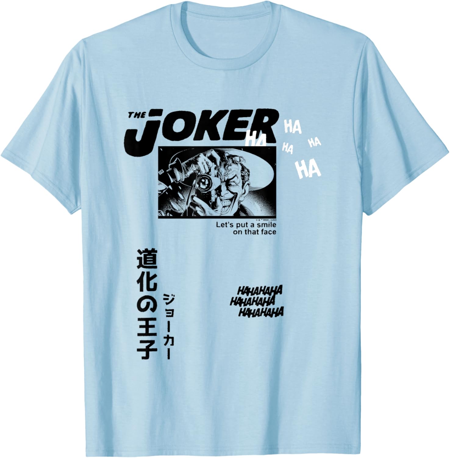 DC Comics Batman The Joker T-Shirt Let's Put A Smile On That Face - 2