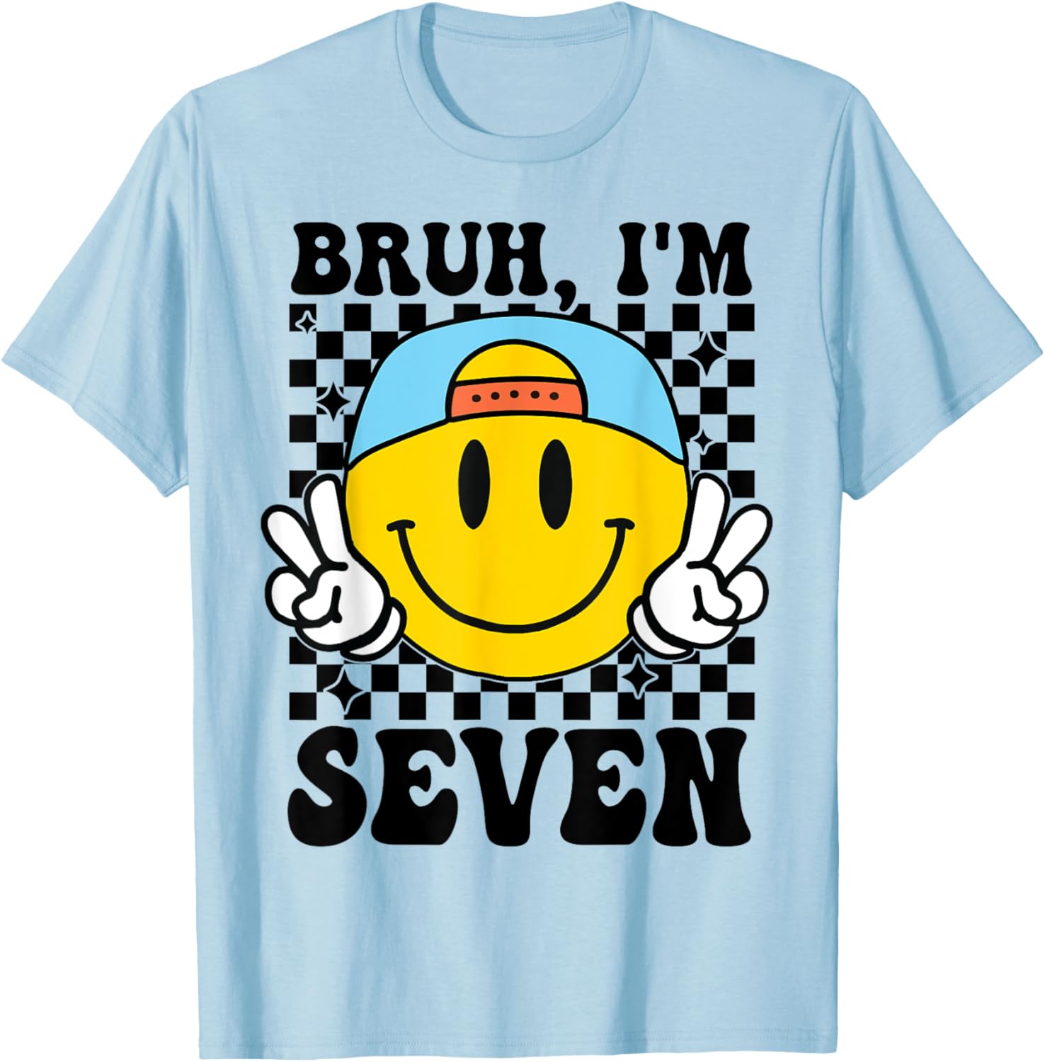 Groovy 7th Birthday T-Shirt for Boys and Girls - Fun Party Gift - 9