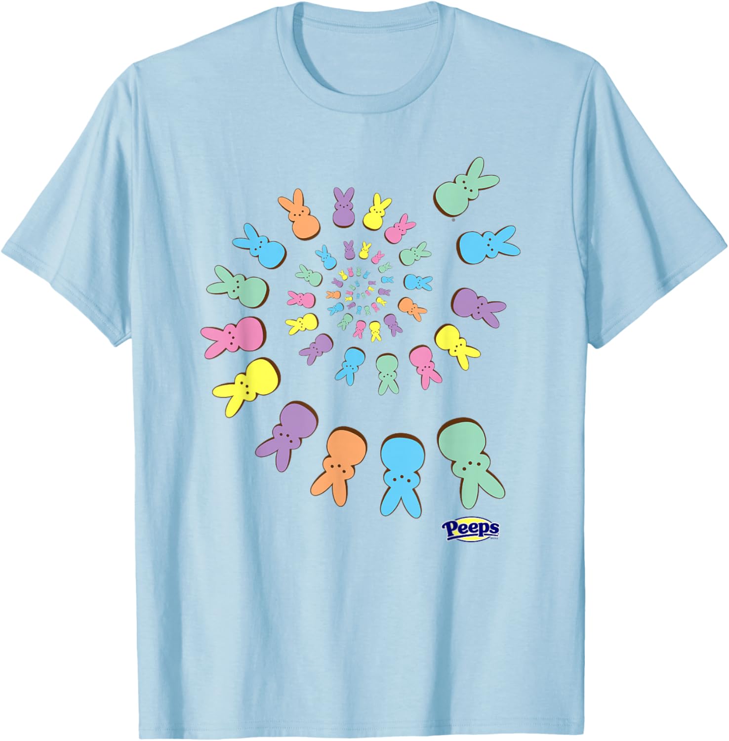 Colorful Peeps Easter T-Shirt with Sugary Bunnies Design for Fun Celebrations - 2