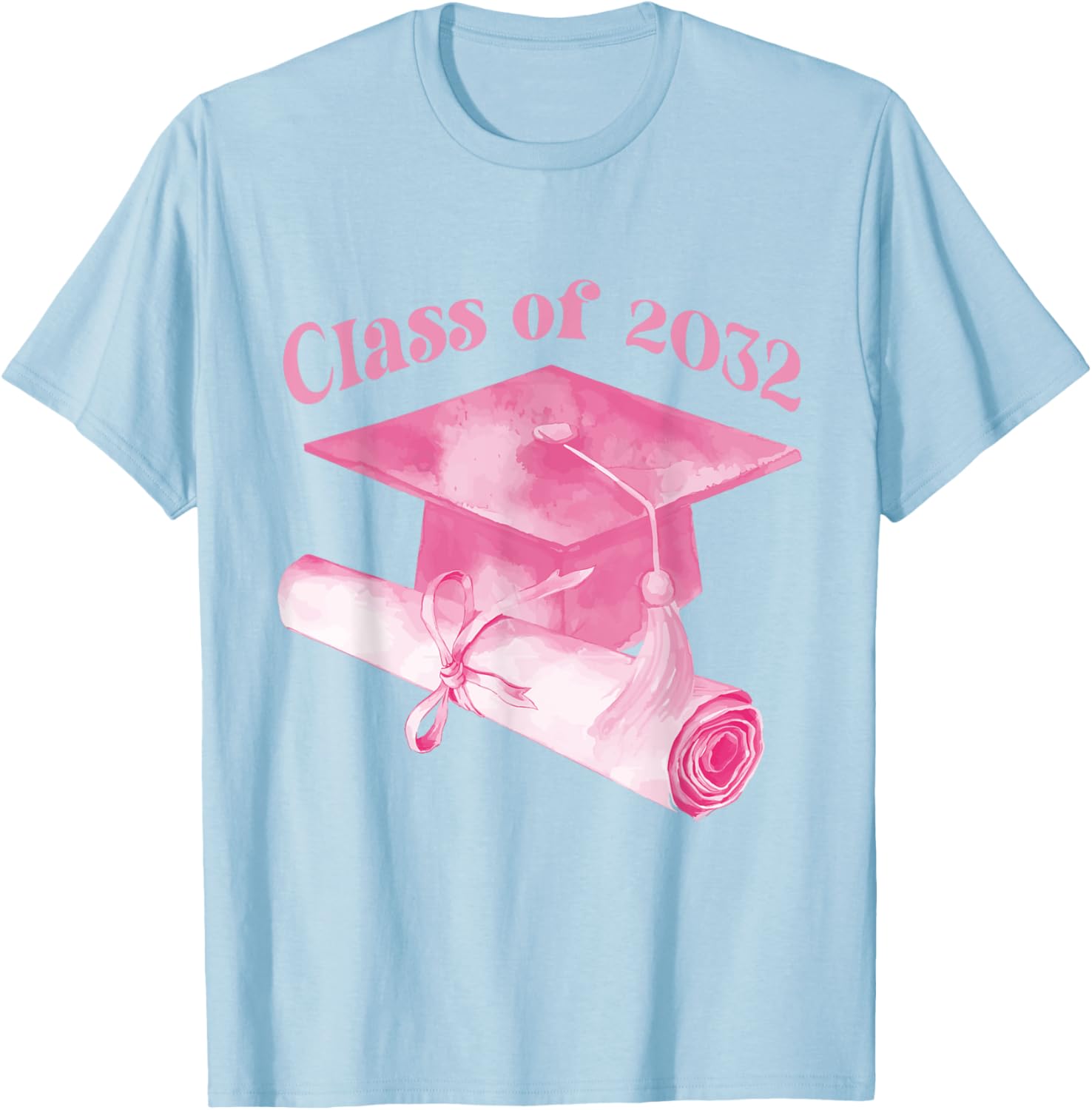 Class of 2032 Graduation Cap T-Shirt for Back to School Fun - 4