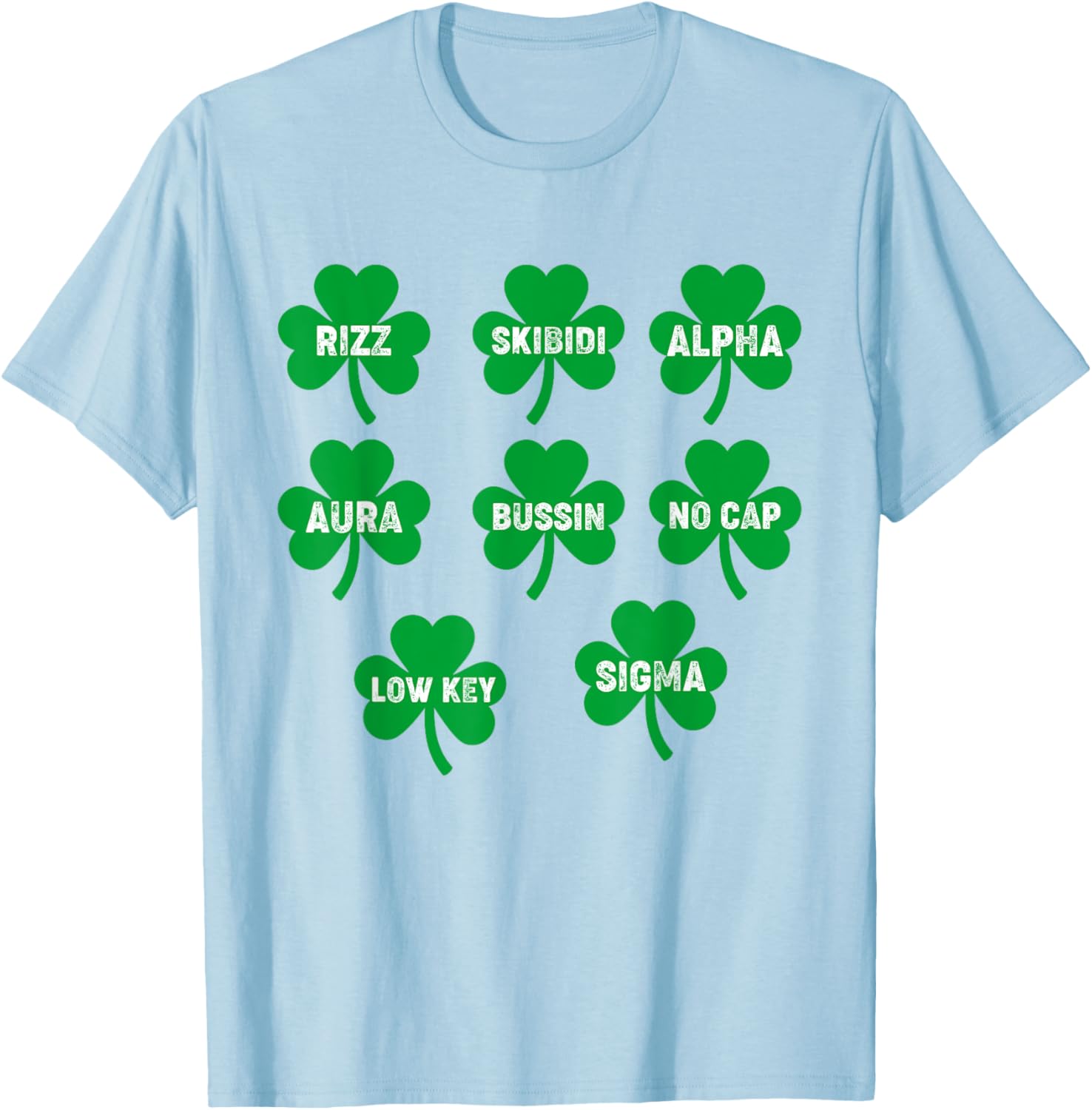 Funny Skibidi St. Patrick's Day Clover T-Shirt for Festive Celebration - 16