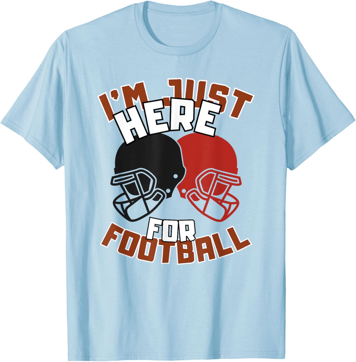 Funny I'm Just Here For Football T-Shirt for Diehard Football Fans - 5