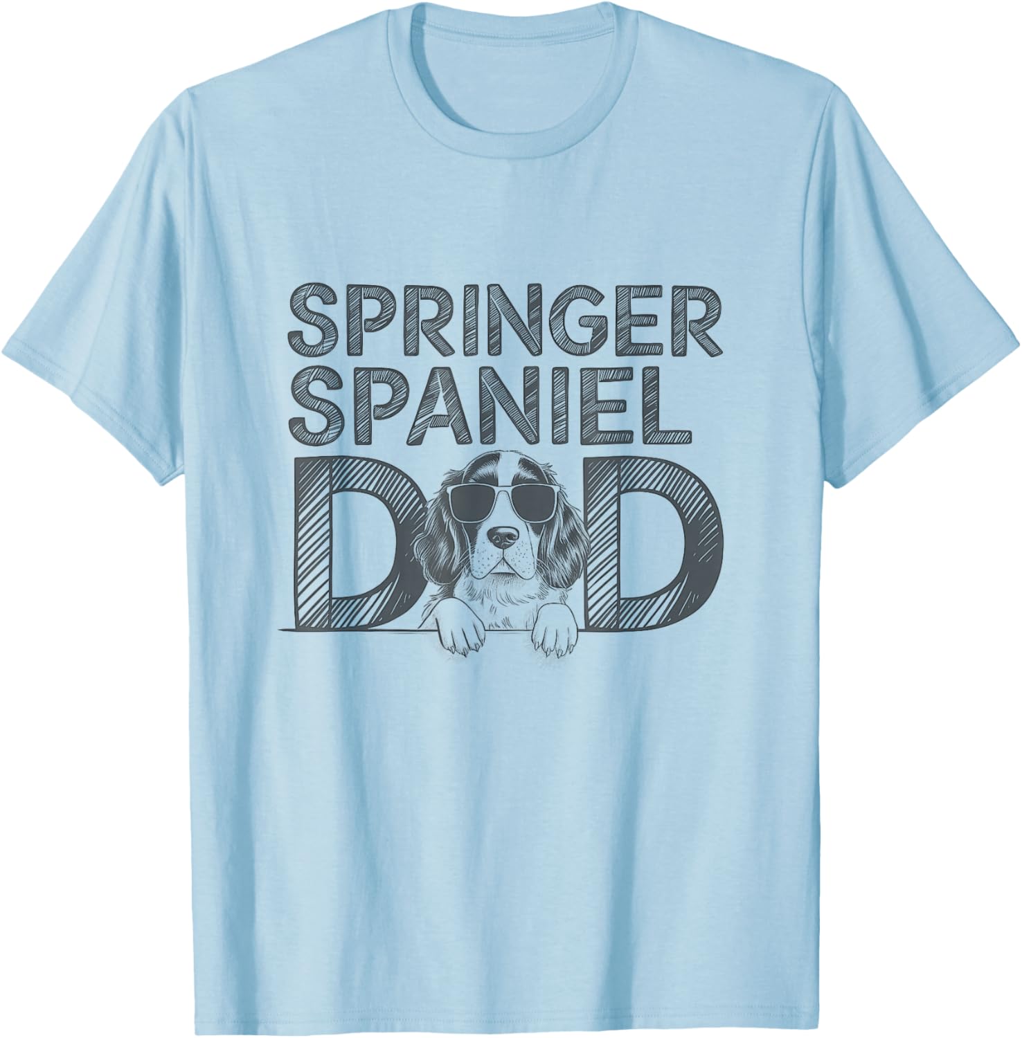 Cute English Springer Spaniel Dad T-Shirt Perfect for Dog Lovers - 1