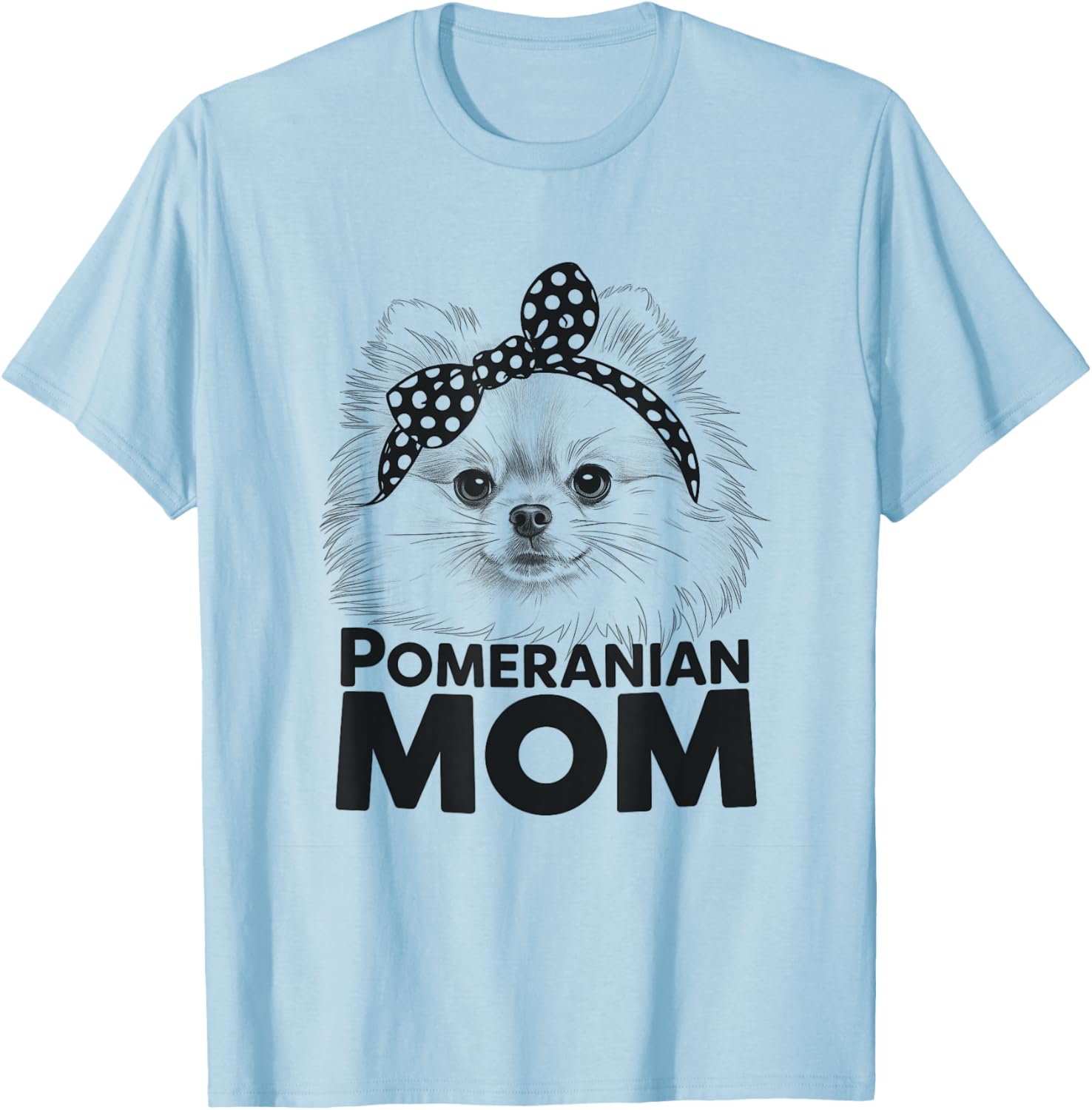 Cute Pomeranian Mom T-Shirt Design for Dog Lovers - Women's Apparel - 8