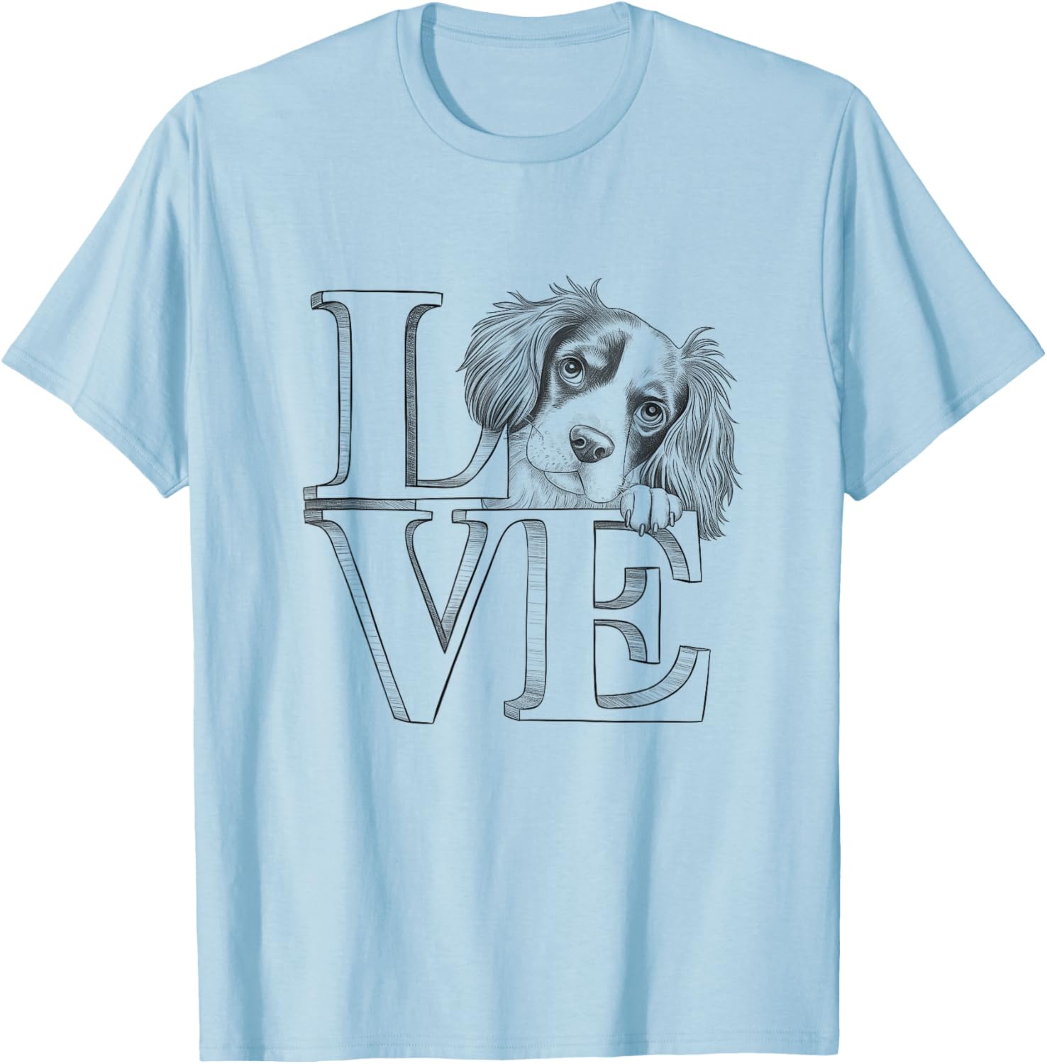 Brittany Spaniel Love T-Shirt for Men and Women - Perfect Dog Owner Gift - 6