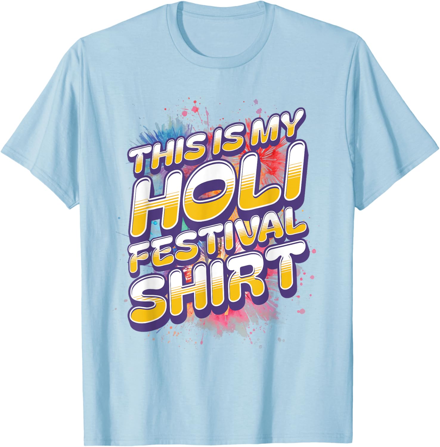 Colorful Holi Festival Shirt for Men and Women - Celebrate in Style - 23
