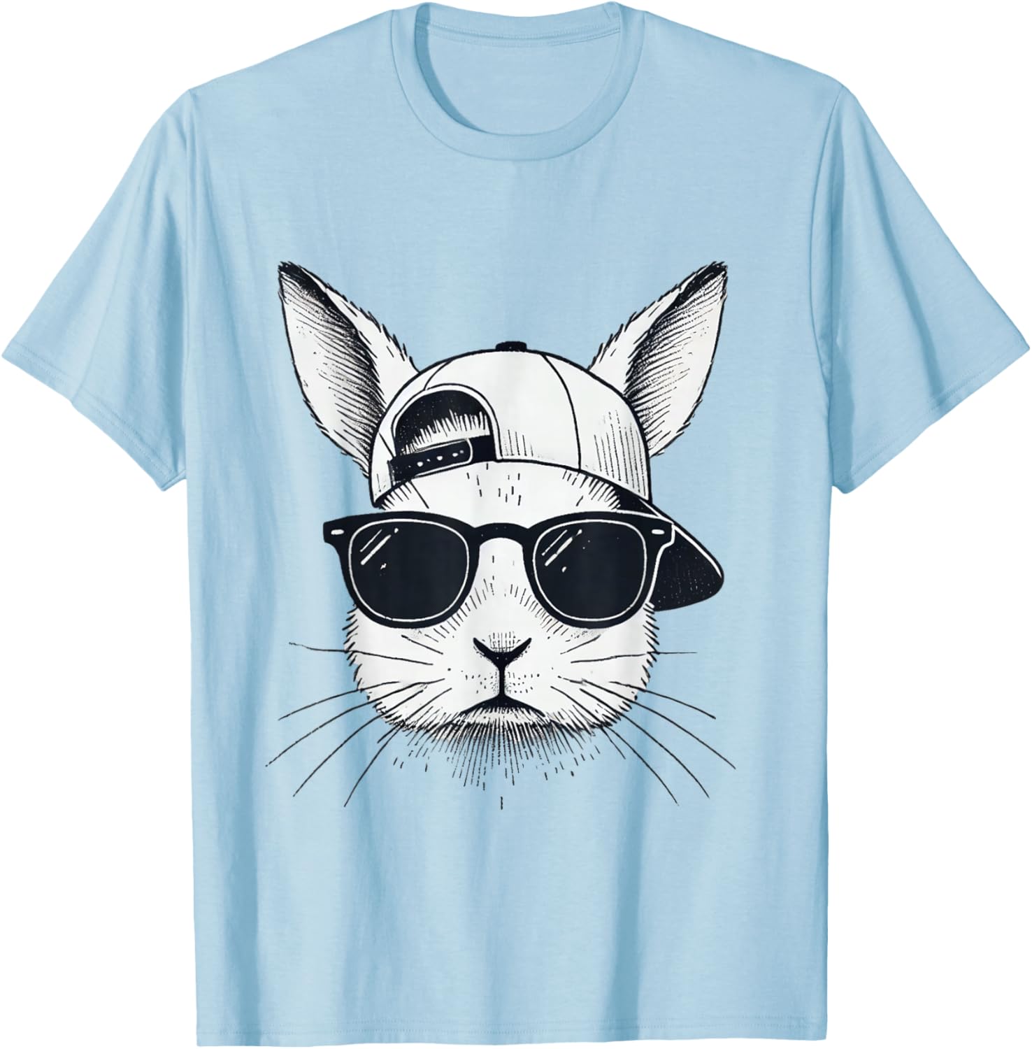 Cool Bunny Face Sunglasses T-Shirt for Easter Fun β Boys, Men, Kids - 6