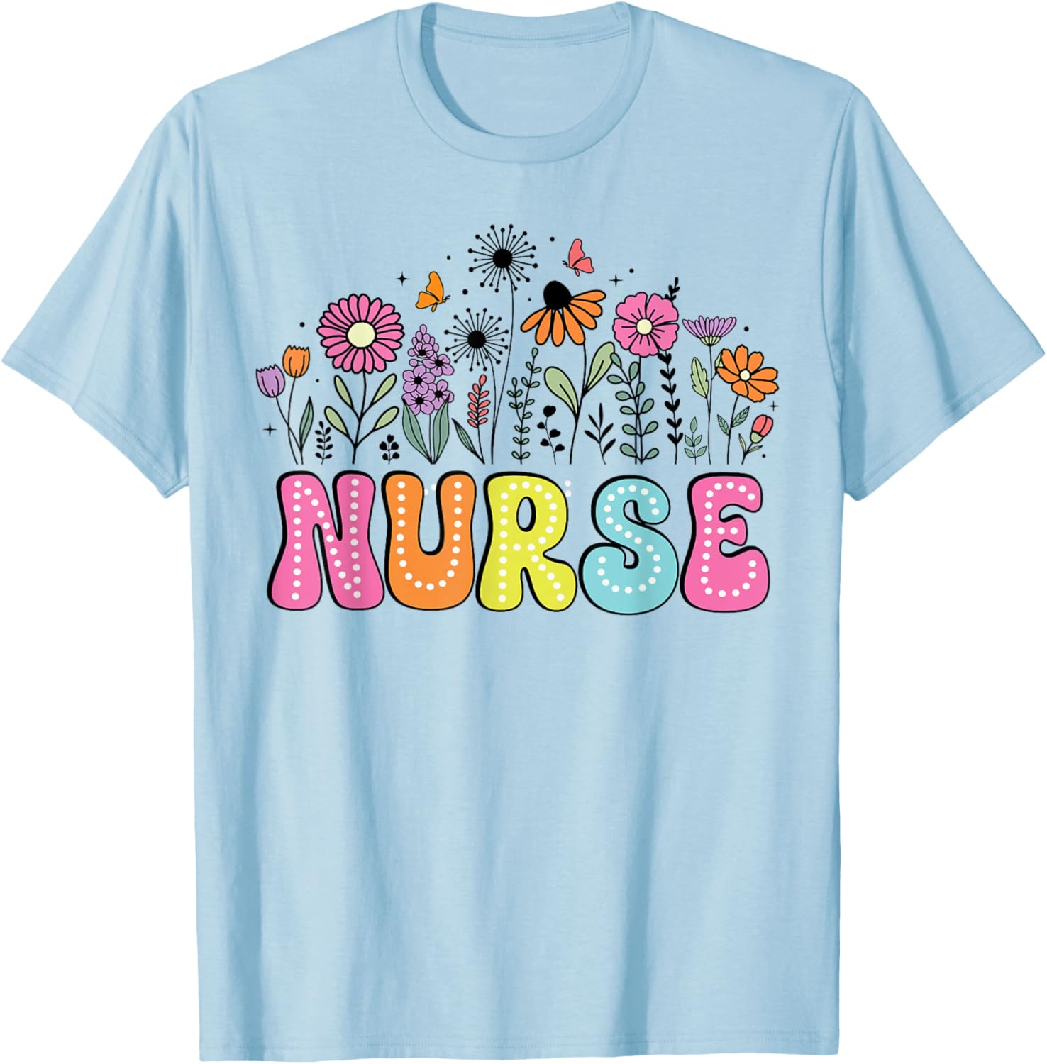 Groovy Nurse Wildflower Floral T-Shirt for Happy Nurse Week 2026 - 5