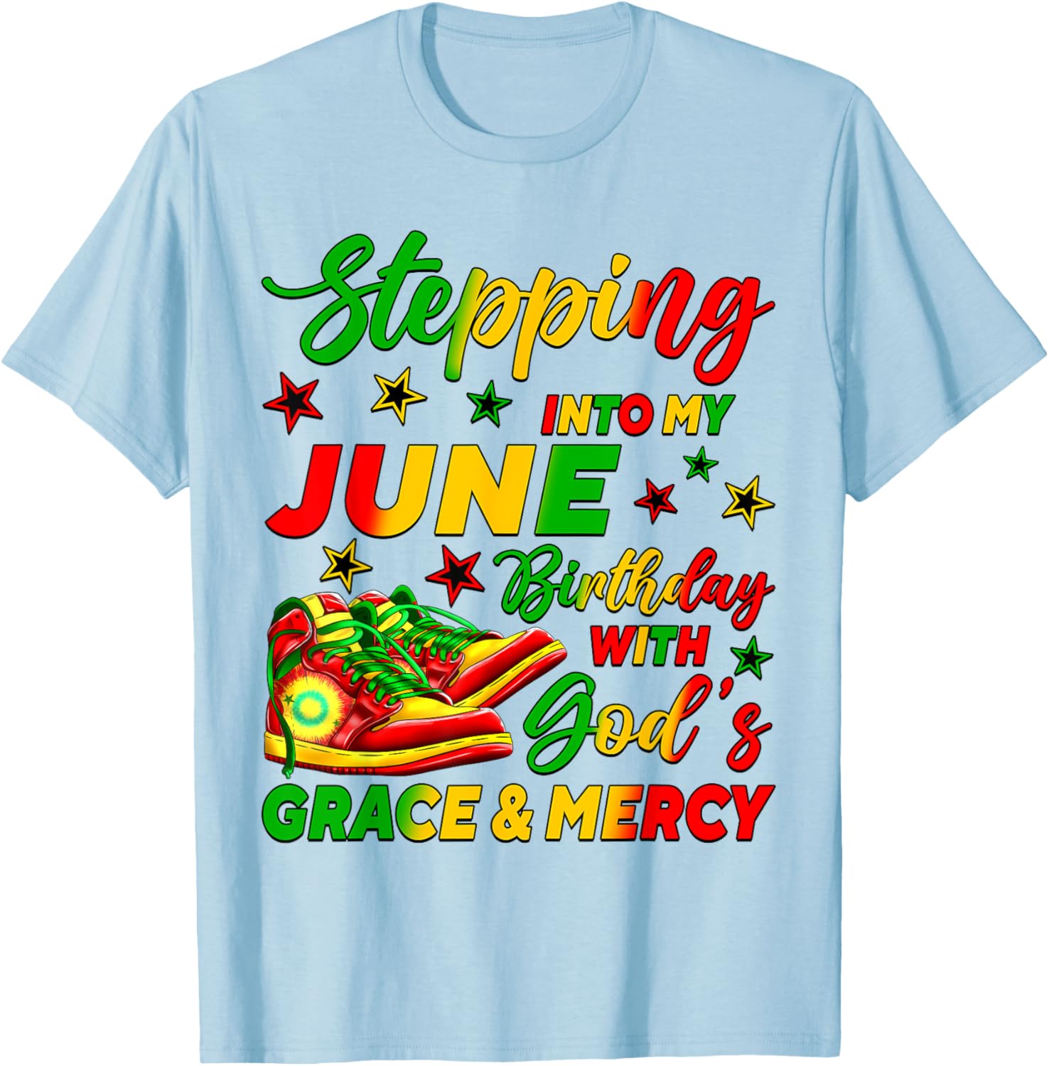 Celebrate My June Birthday with Stylish African American Shoes T-Shirt - 5