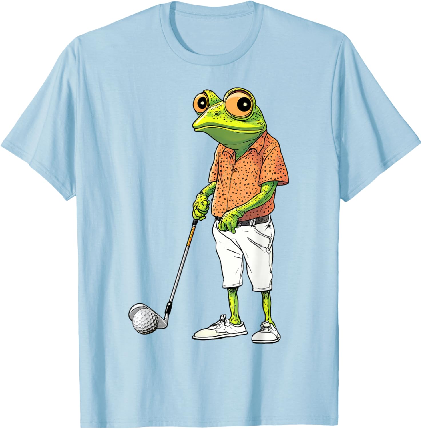 Cute Frog Golf Player T-Shirt for Golf Lovers and Animal Fans - 8