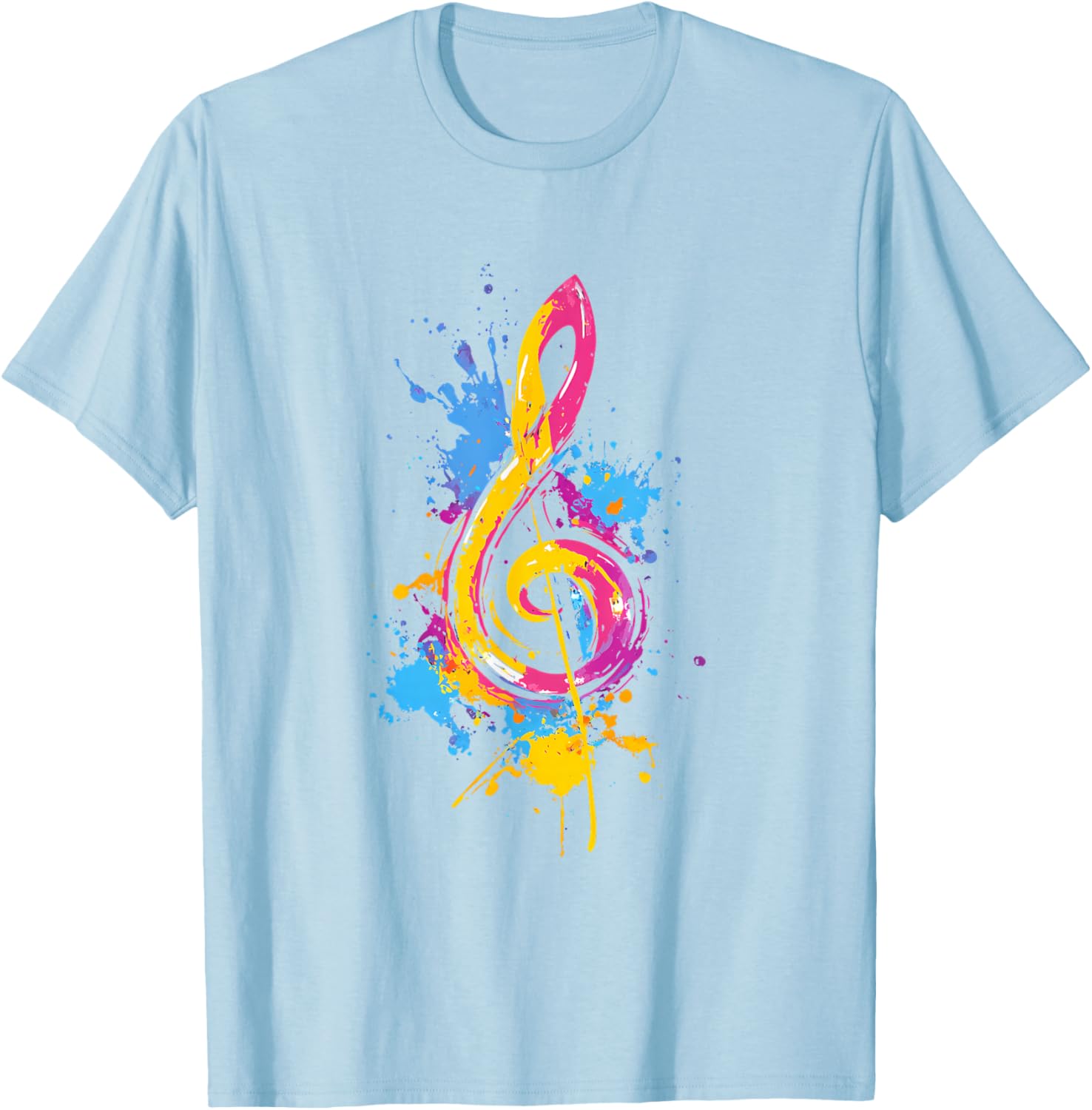 Colorful Treble Clef T-Shirt for Music Lovers - Fun Musical Tee - 20