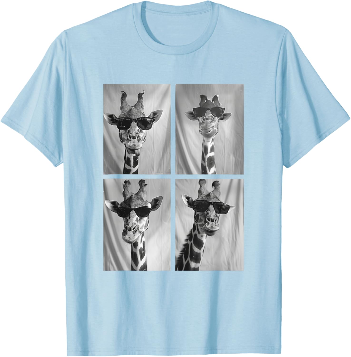 Cute Giraffe in Sunglasses Cool African Hipster T-Shirt for Animal Lovers - 22