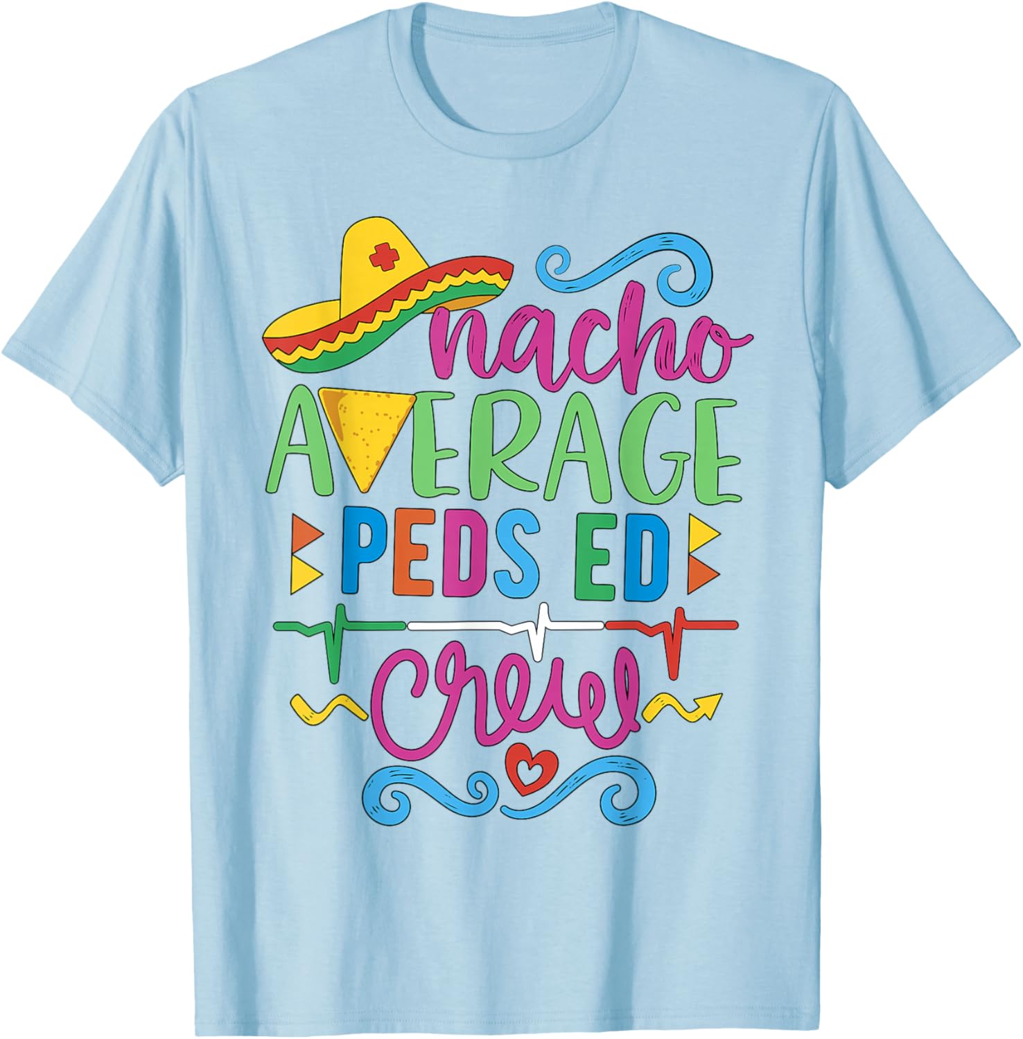 Emergency Nurse Techs Peds ED Crew T-Shirt for Pediatric Healthcare Heroes - 19