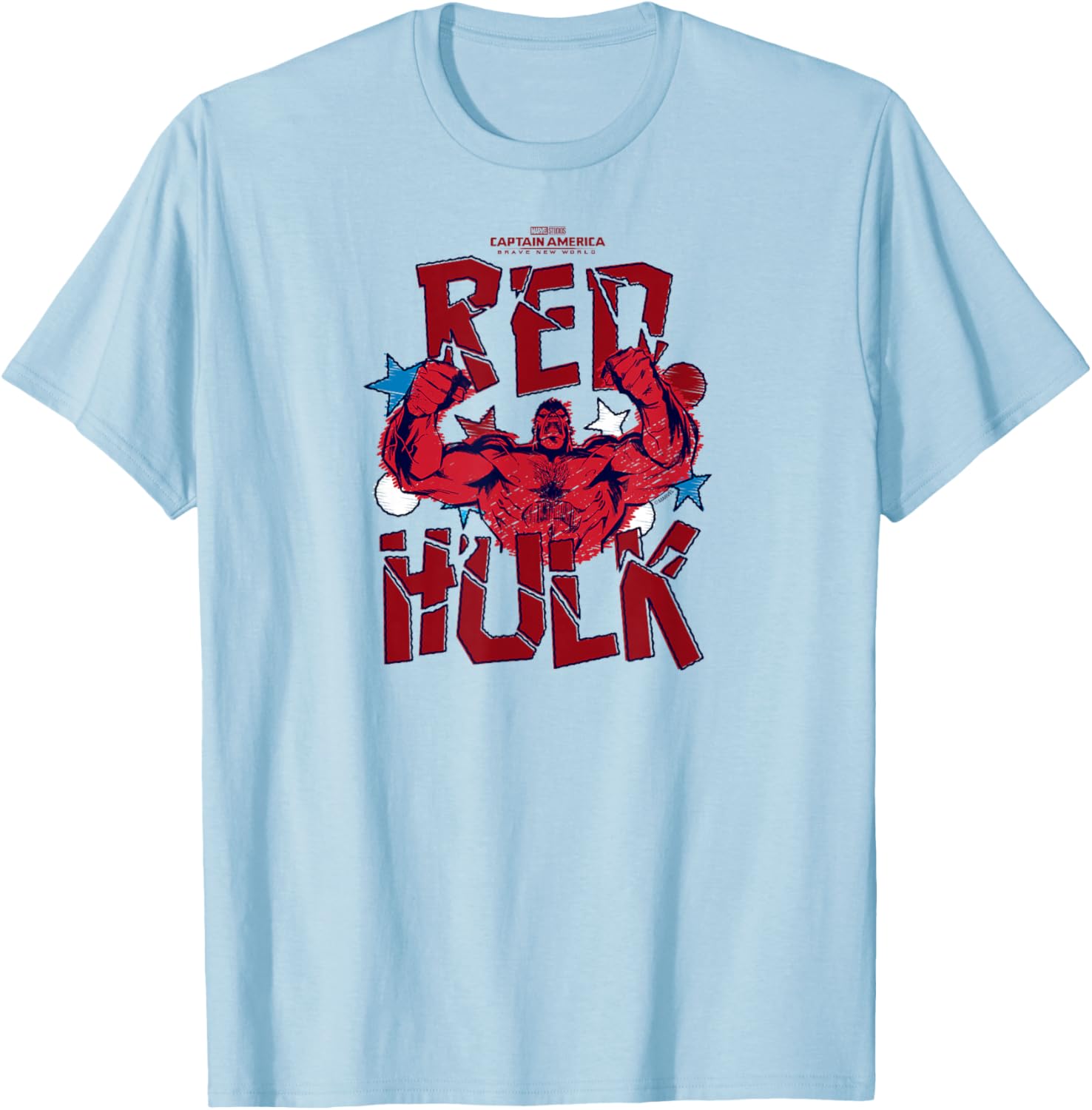 Captain America Brave New World Red Hulk Scribble T-Shirt for Fans - 6