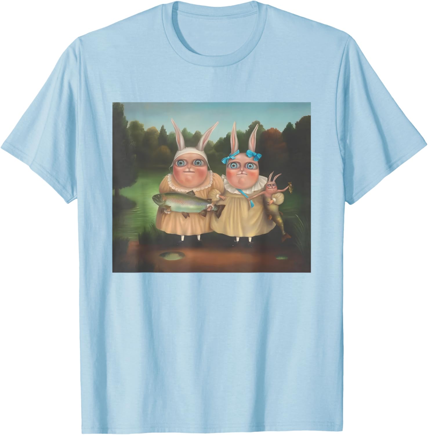 Cute Easter Bunny T-Shirt for Rabbit Lovers by Irena Aizen - 17