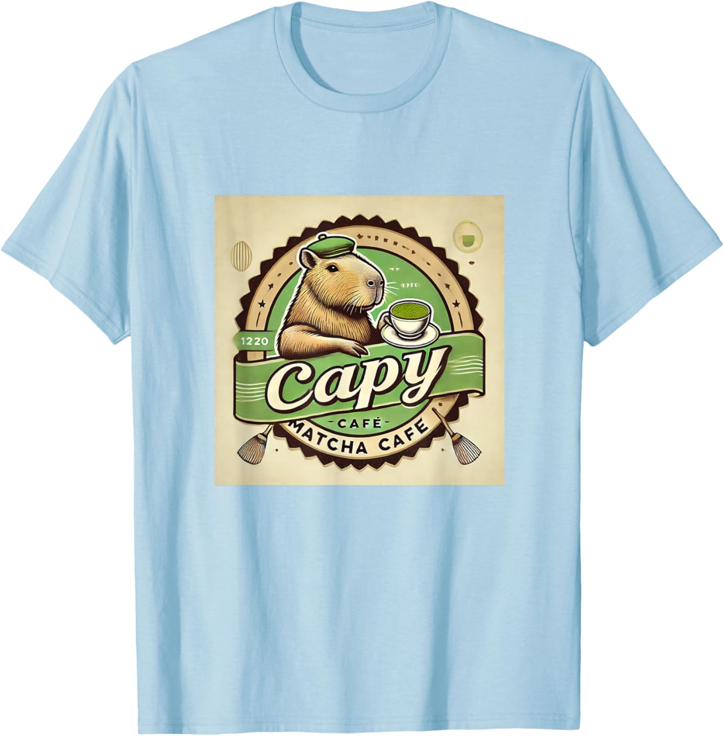 Capybara Cafe Coffee and Tea Lover T-Shirt for Animal Enthusiasts - 8