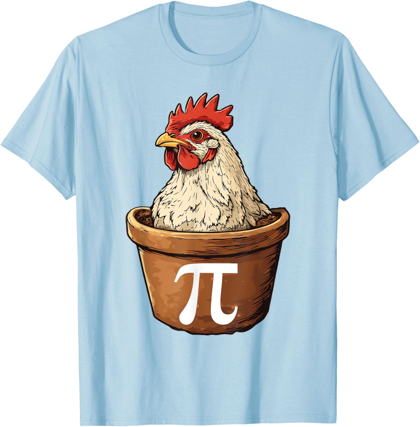 Funny Chicken Pot Pi Math T-Shirt for Math Lovers and Foodies - 12