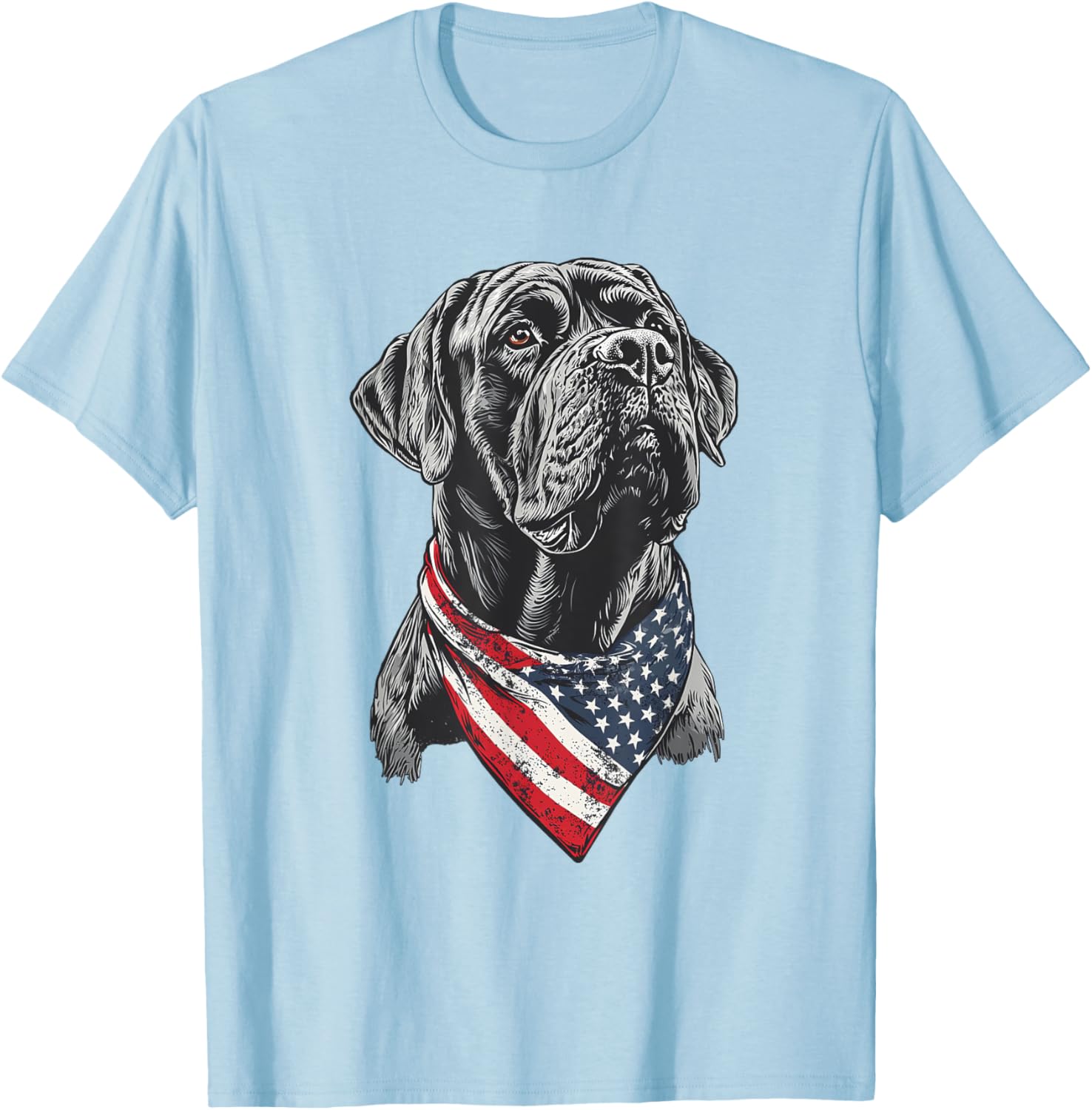 English Mastiff American Flag T-Shirt for Dog Lovers and Patriotism - 16