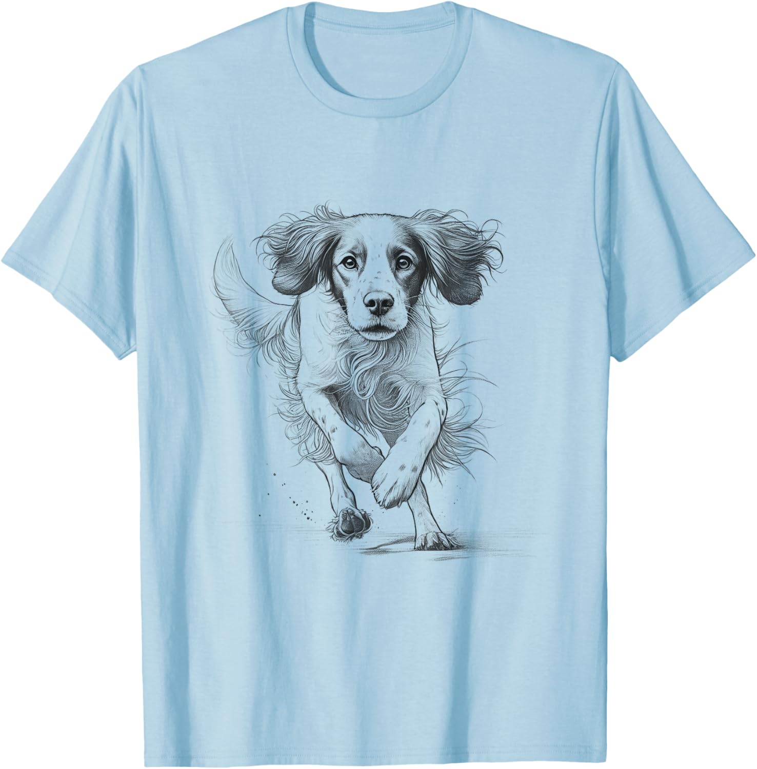 Brittany Spaniel Running T-Shirt for Dog Lovers - Unisex Design - 6