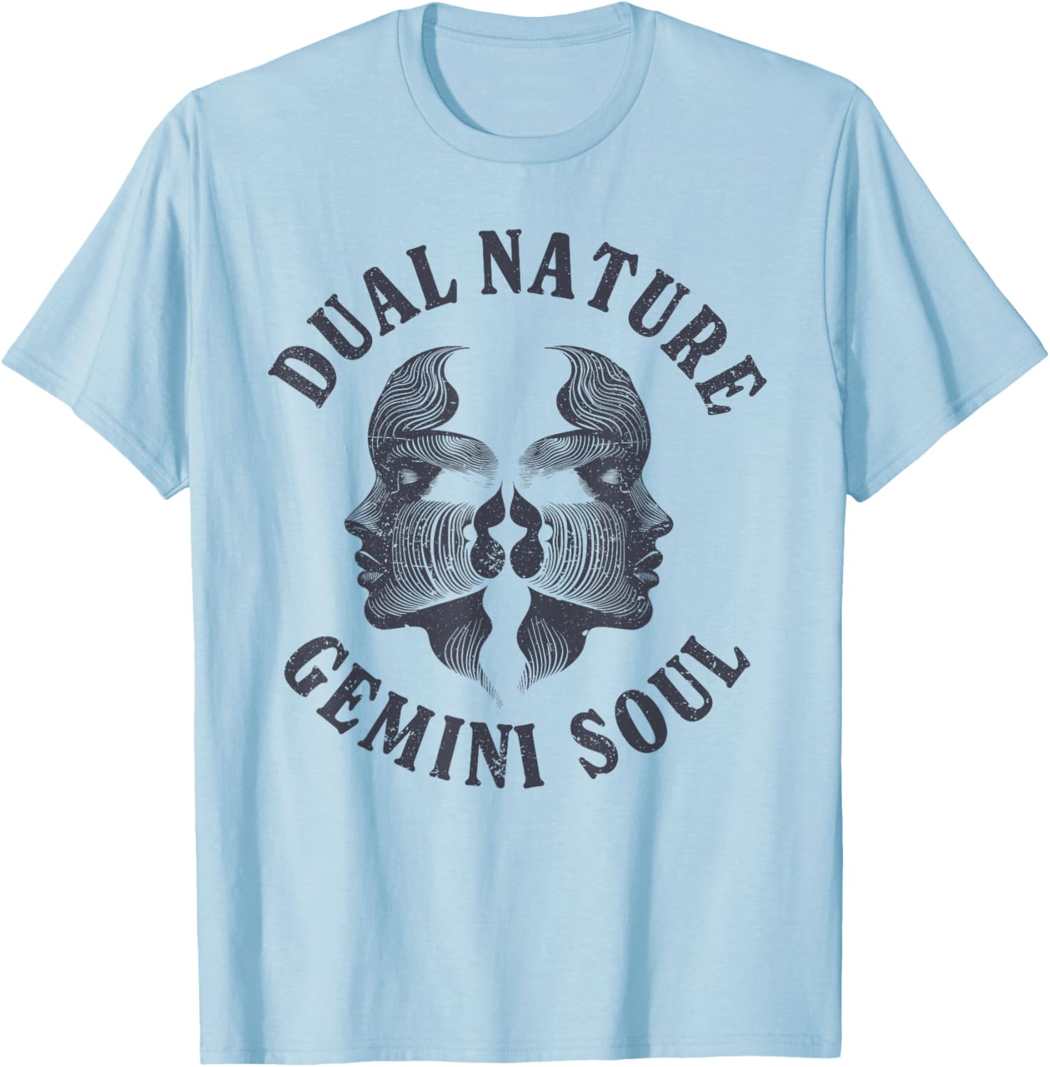 Gemini Zodiac Symbol Astrology T-Shirt for Horoscope Lovers - 1