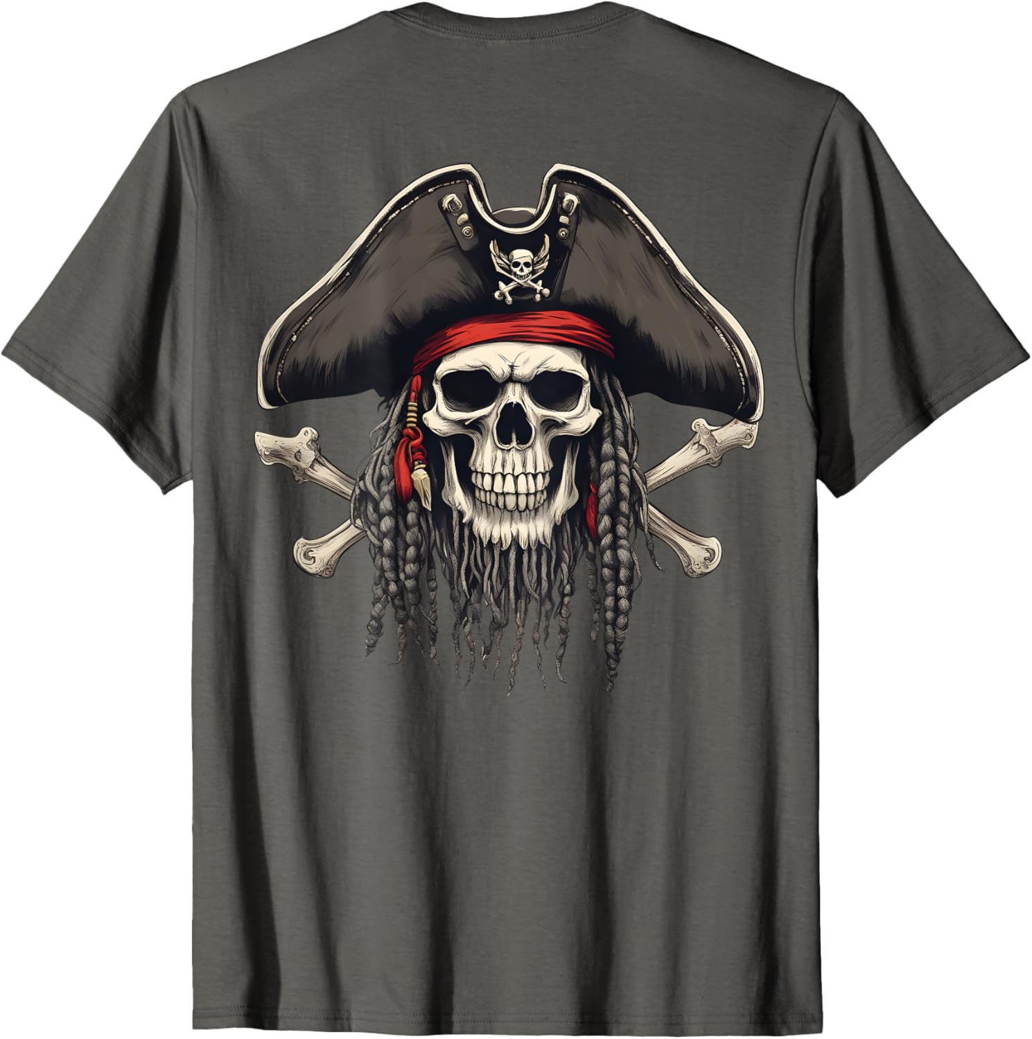 Cool Pirate Skull and Crossbones Jolly Roger T-Shirt for Adventurers - 12