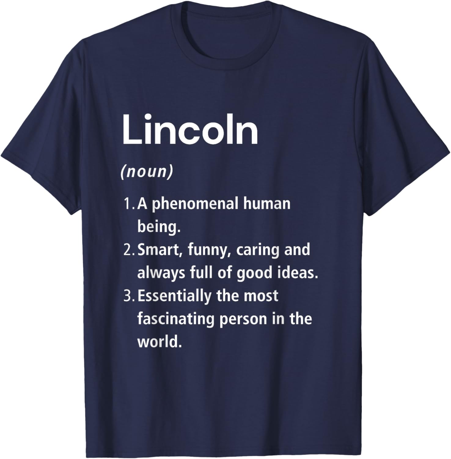 Funny Lincoln Name Definition T-Shirt for Unique Style and Humor - 1