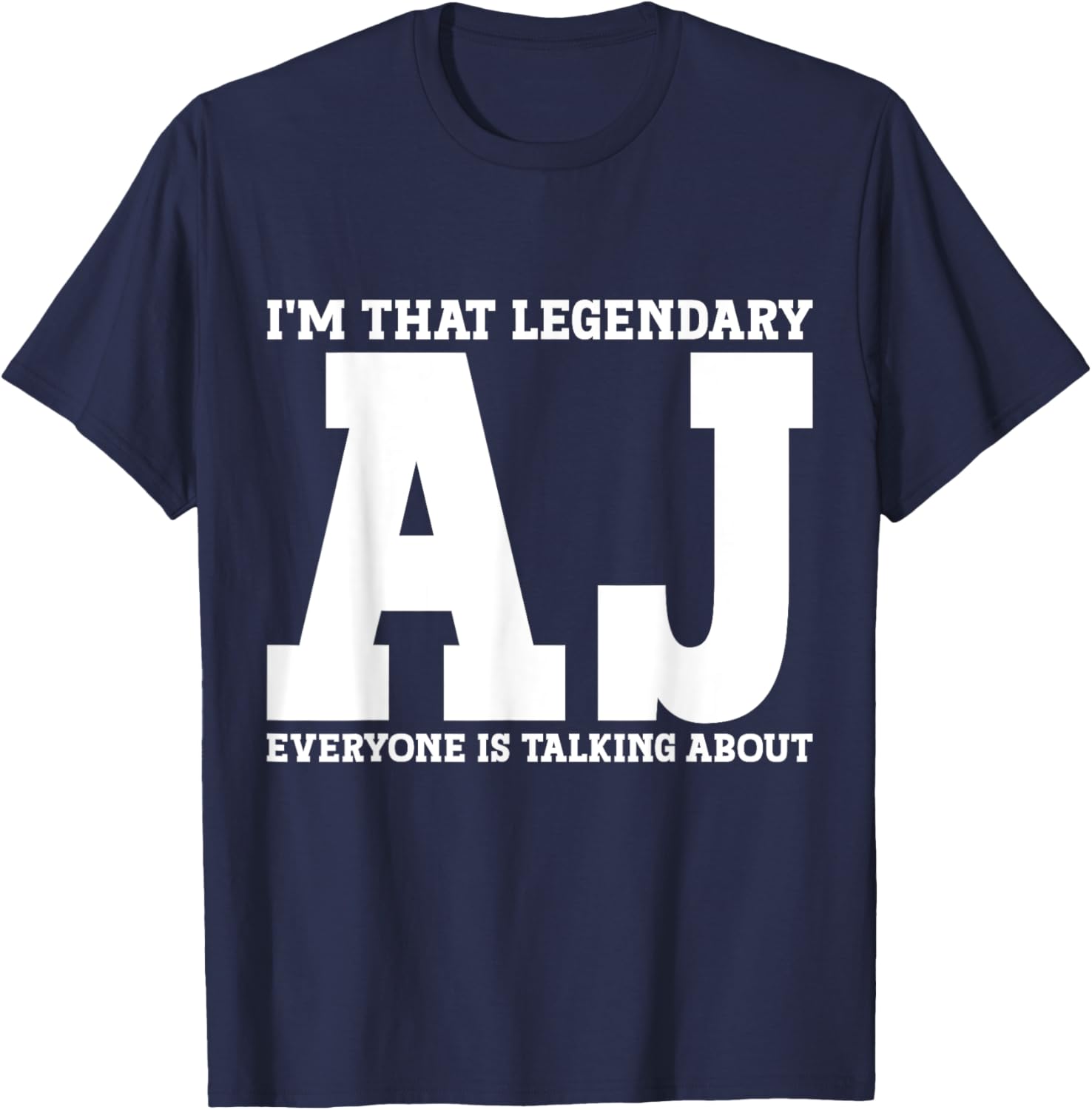 Funny AJ Personal Name T-Shirt for Unique Style and Casual Comfort - 5