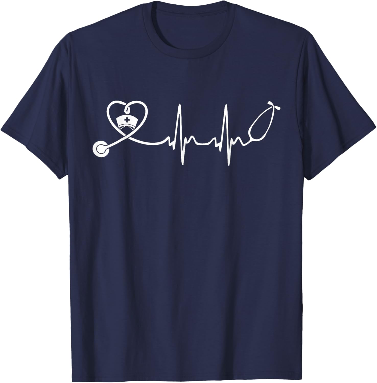 Cute Nurse Stethoscope Heartbeat T-Shirt for Nurse Week 2025 - 7