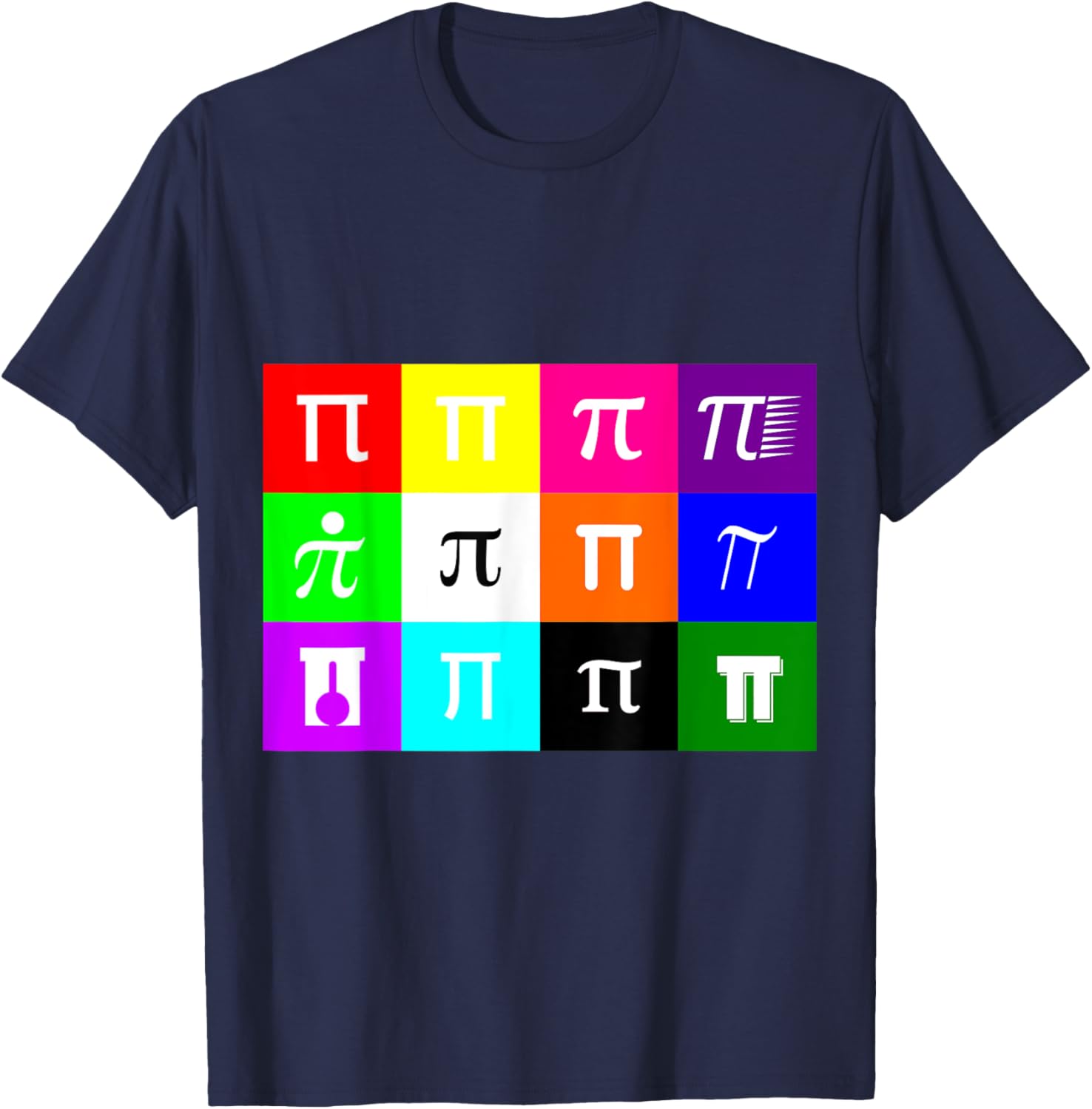 Colorblock Happy Pi Day T-Shirt for Math Geometry Nerds and Geeks - 10