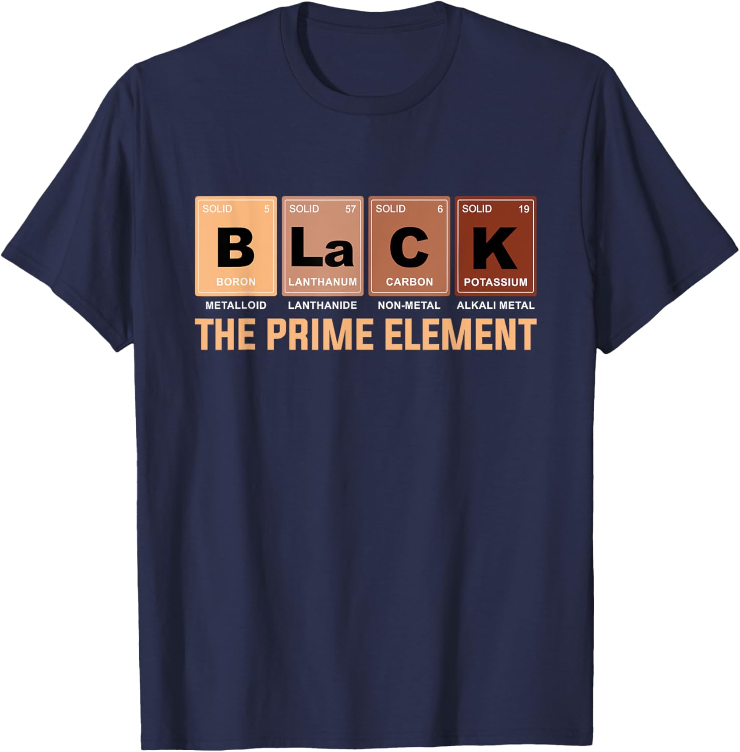 Celebrate Black History Month with the Prime Element Periodic Table T-Shirt - 10