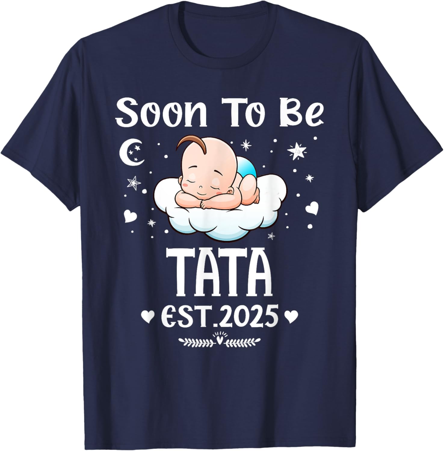 Cute Hearts Father's Day T-Shirt for 2025 by Soon To Be Tata - 6