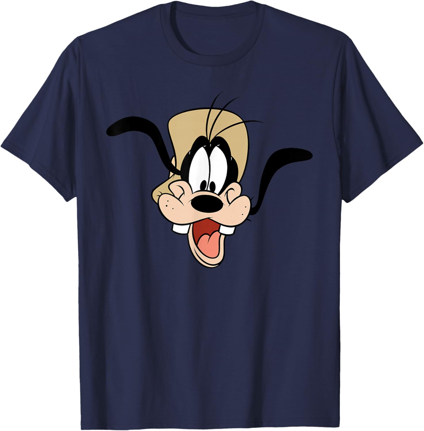 Disney A Goofy Movie Fishing Goofy Big Face T-Shirt for 30th Anniversary - 1