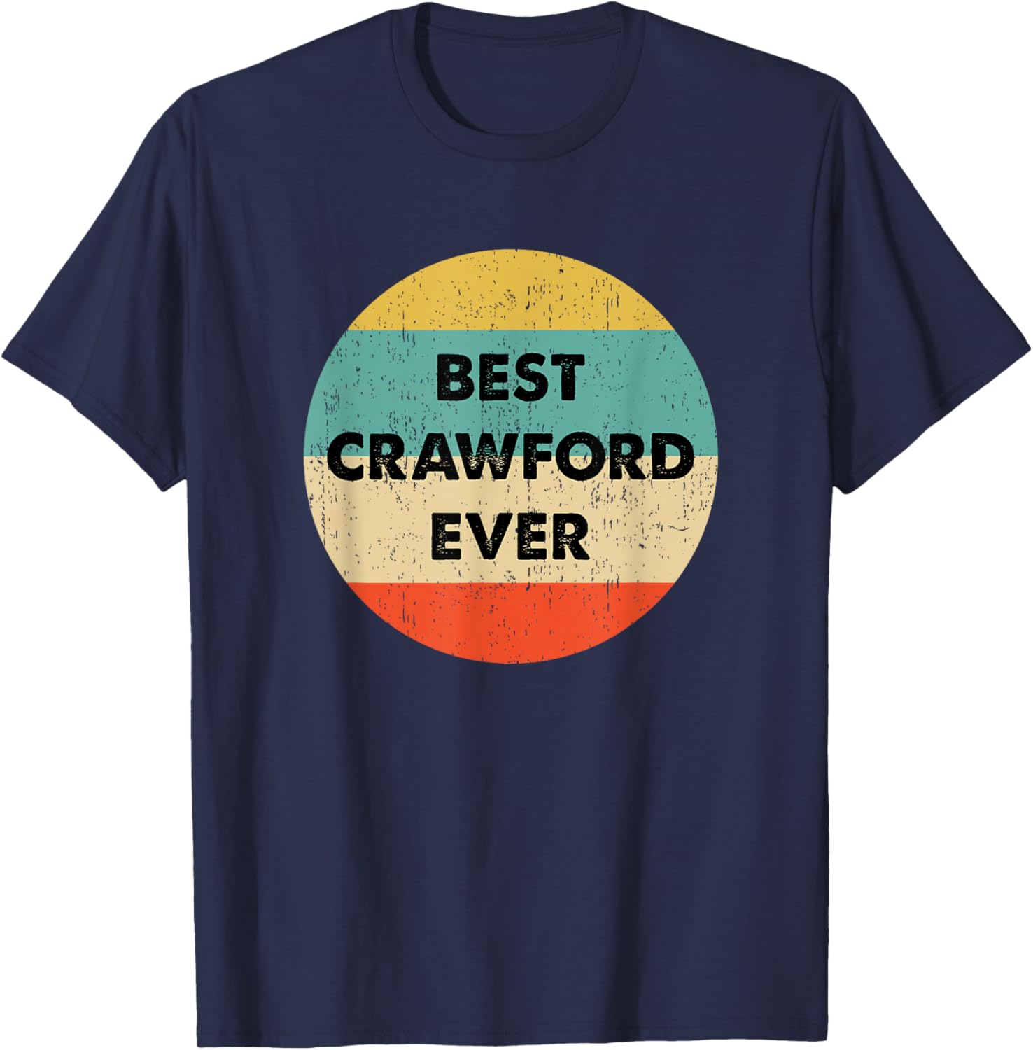 Crawford Personalized T-Shirt for Men and Women - Stylish Name Apparel - 19