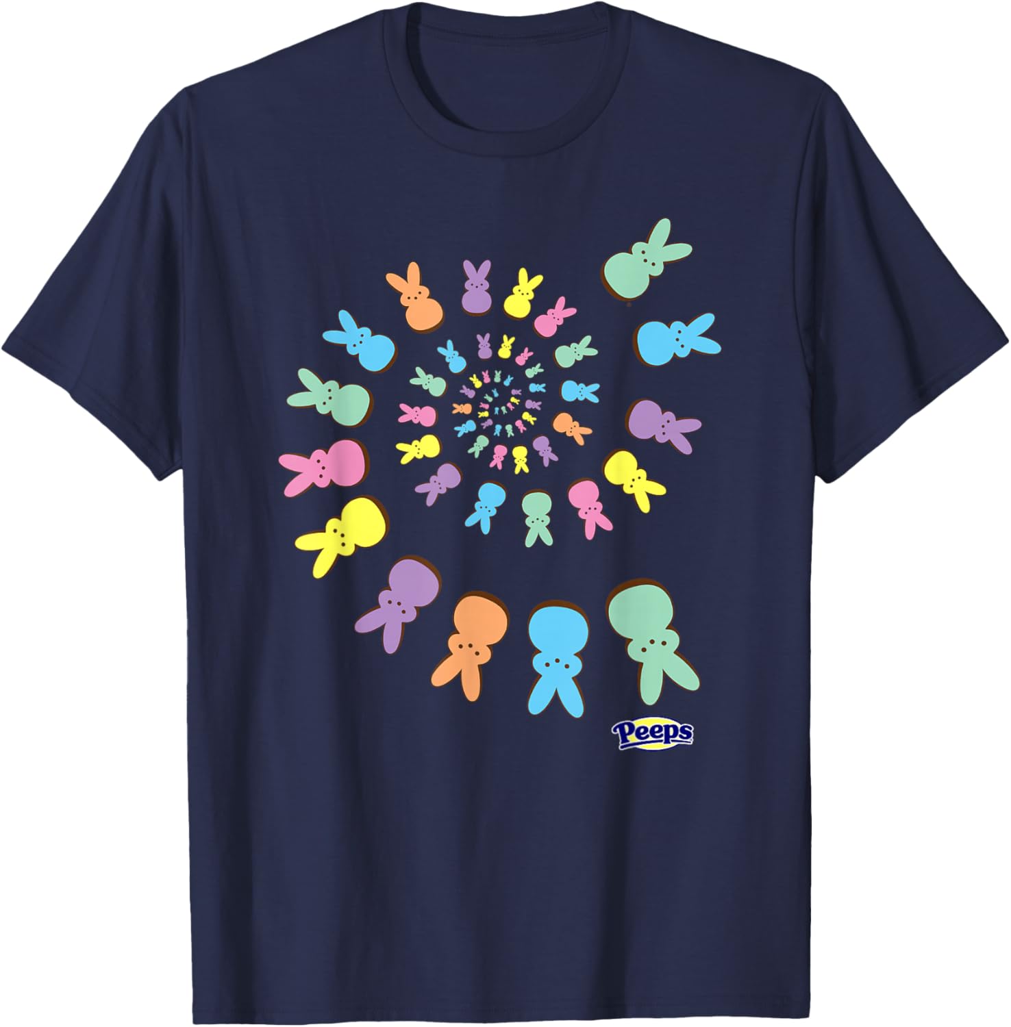 Colorful Peeps Easter T-Shirt with Sugary Bunnies Design for Fun Celebrations - 7