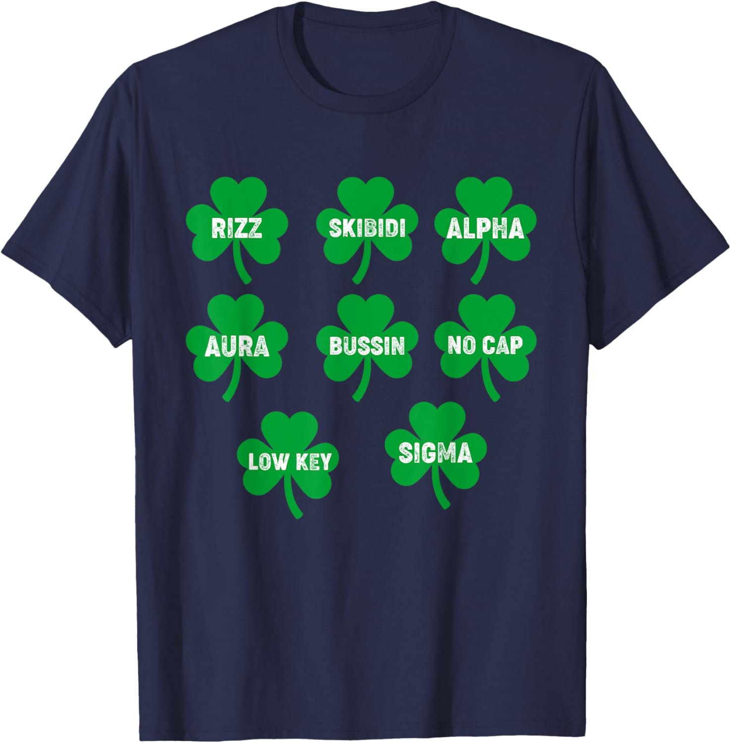 Funny Skibidi St. Patrick's Day Clover T-Shirt for Festive Celebration - 17
