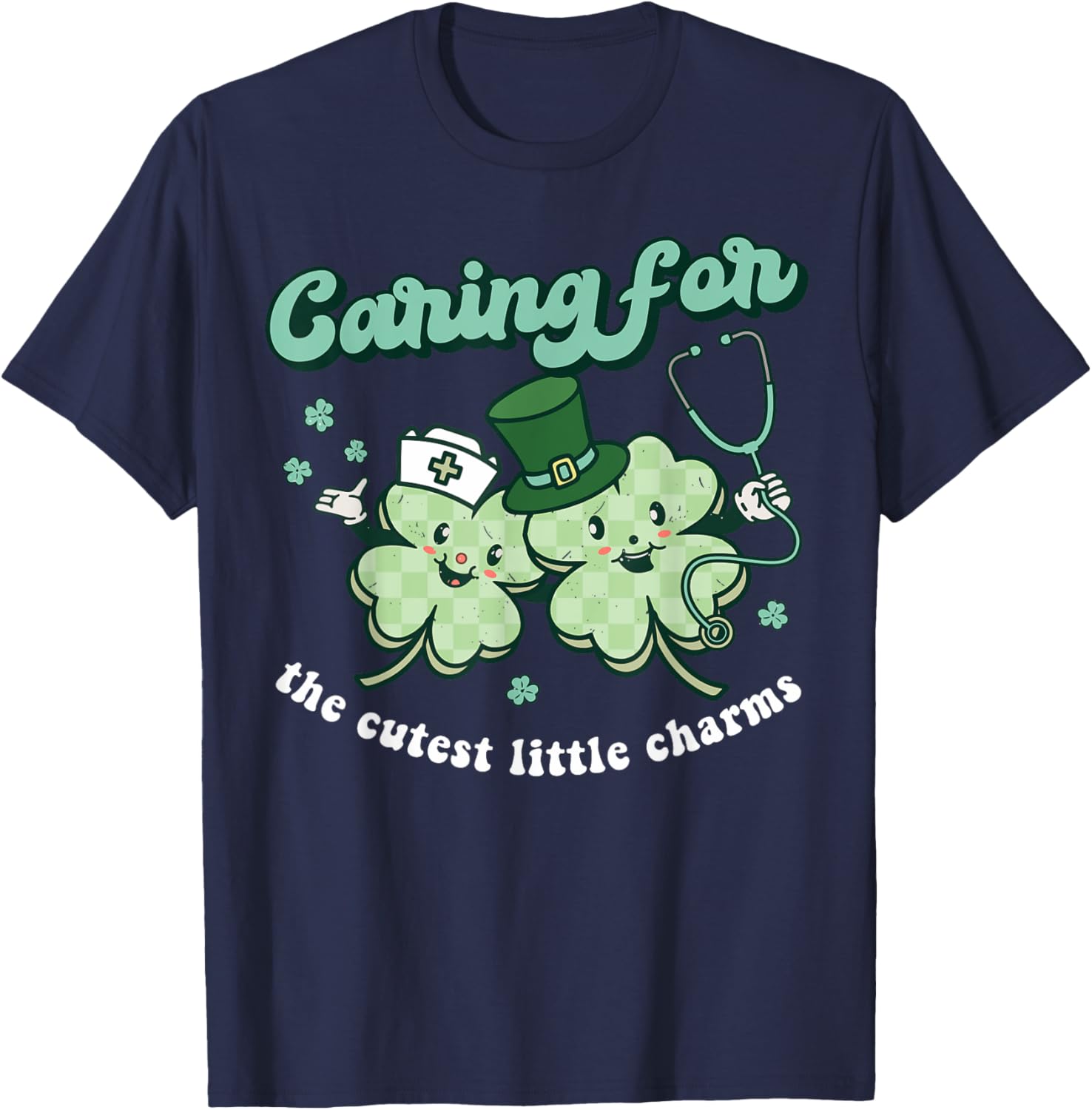 Cute St Patrick's Day Nurse T-Shirt Perfect for Caring Charm Lovers - 2