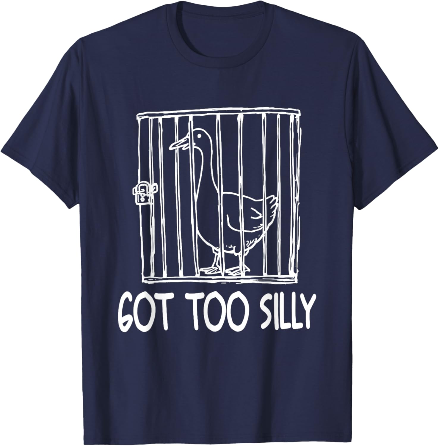 Funny Goose Humor T-Shirt for Animal Lovers - Goose Got Too Silly - 5