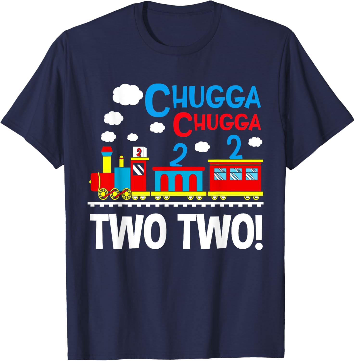 Chugga Chugga Two Two Train 2nd Birthday T-Shirt for Boys - 2