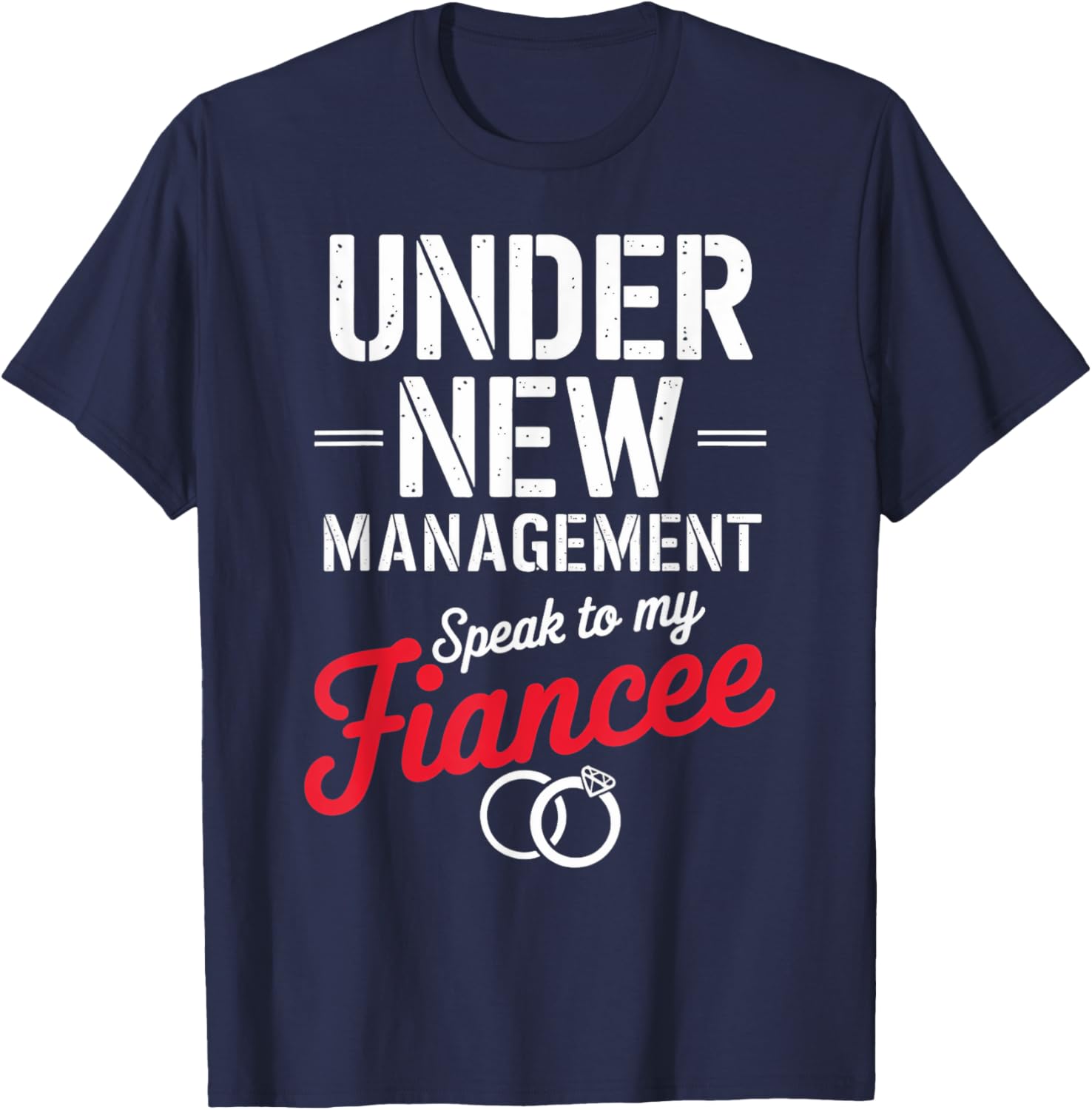 Cute Speak To My Fiancé Fiancee T-Shirt for Newly Engaged Couples - 4