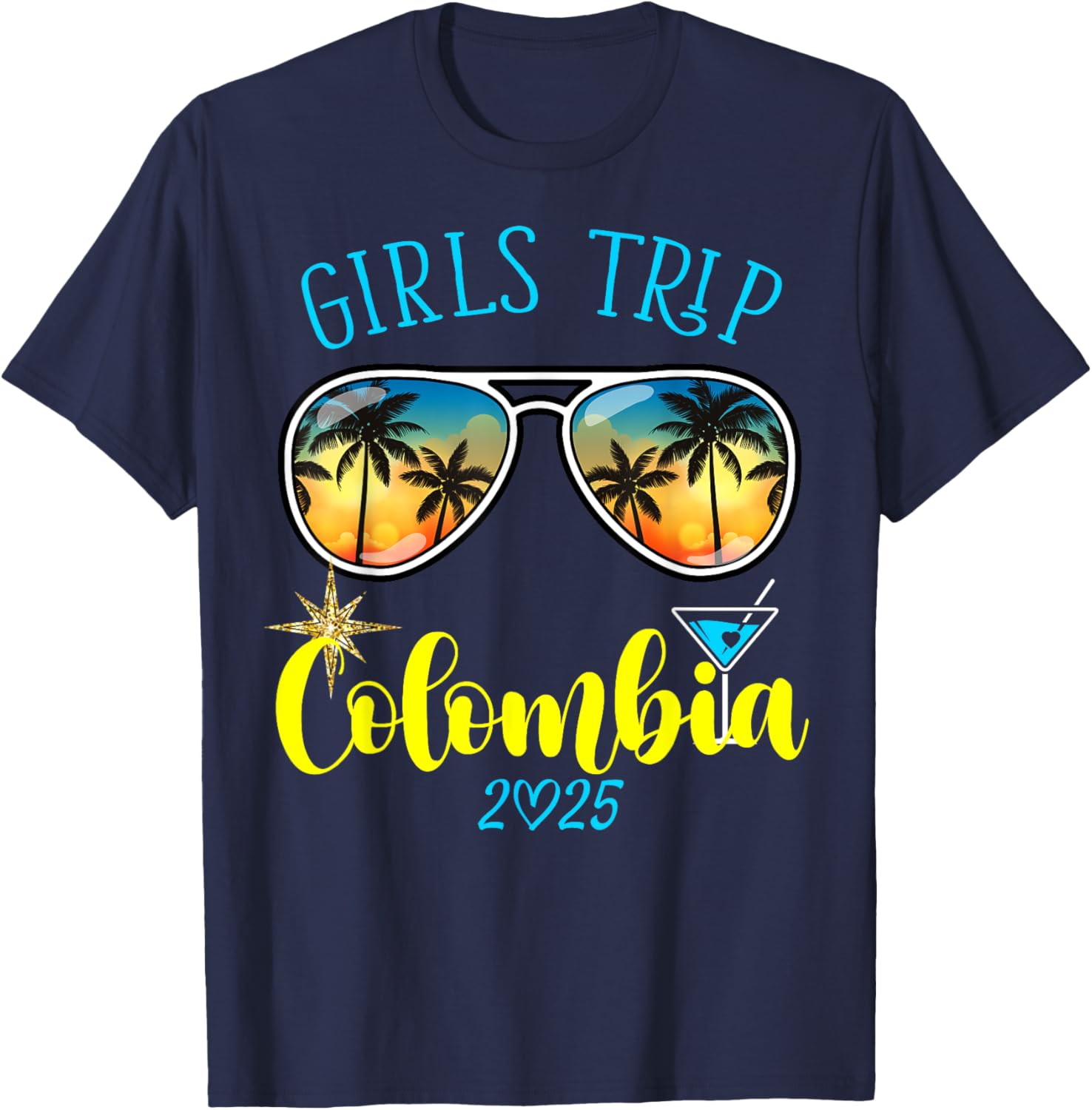 Cute Girls Trip Colombia 2025 T-Shirt for Weekend Birthday Squad - 5