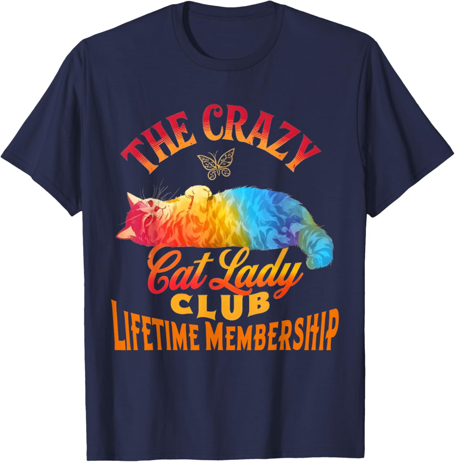 Crazy Cat Lady Club T-Shirt for Cat Lovers - Fun and Stylish Apparel - 5