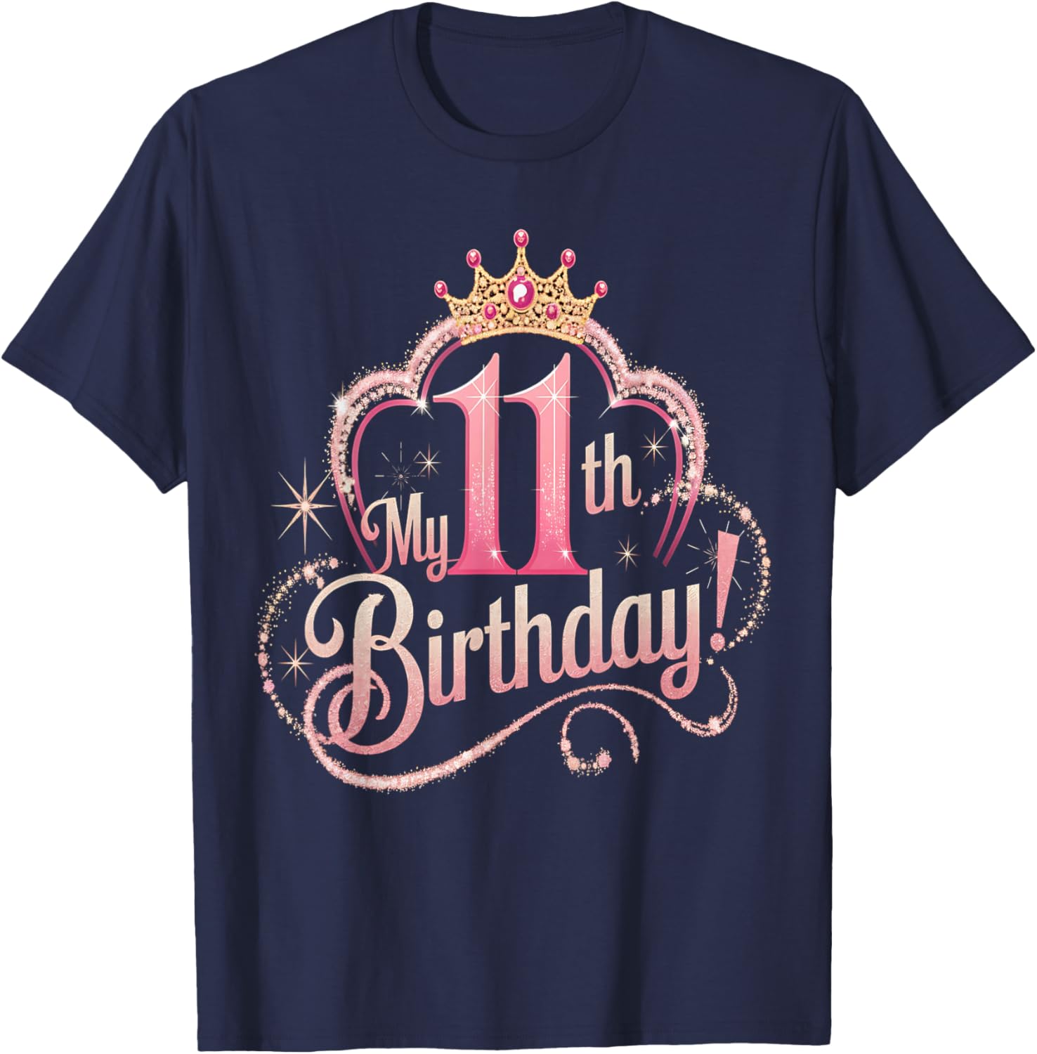 Cute 11th Birthday Shirt for Girls - Fun T-Shirt for Turning 11 - 7