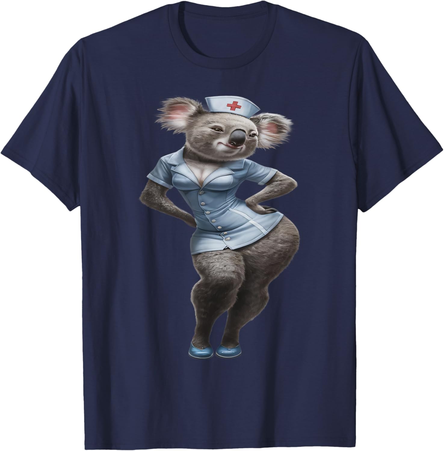 Funny Koala Nurse T-Shirt for Men and Women - Cute and Comfy Apparel - 1