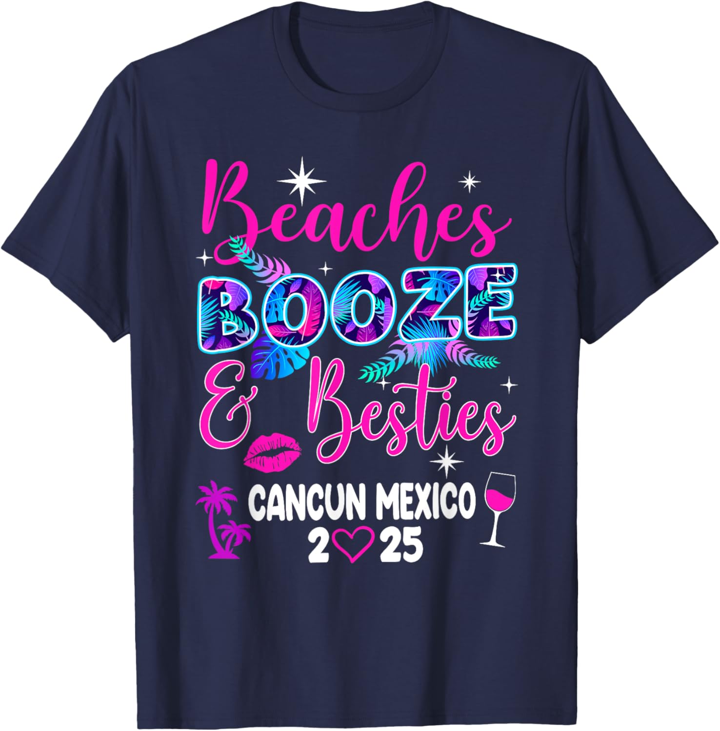 Girls Trip Weekend Cancun T-Shirt for Beaches, Booze, and Besties 2025 - 10