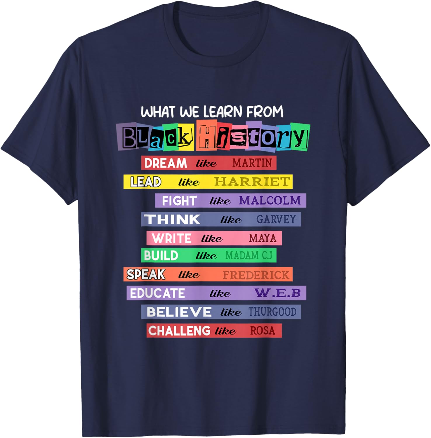 Celebrate Black History Month with Inspired Learning T-Shirt - 2