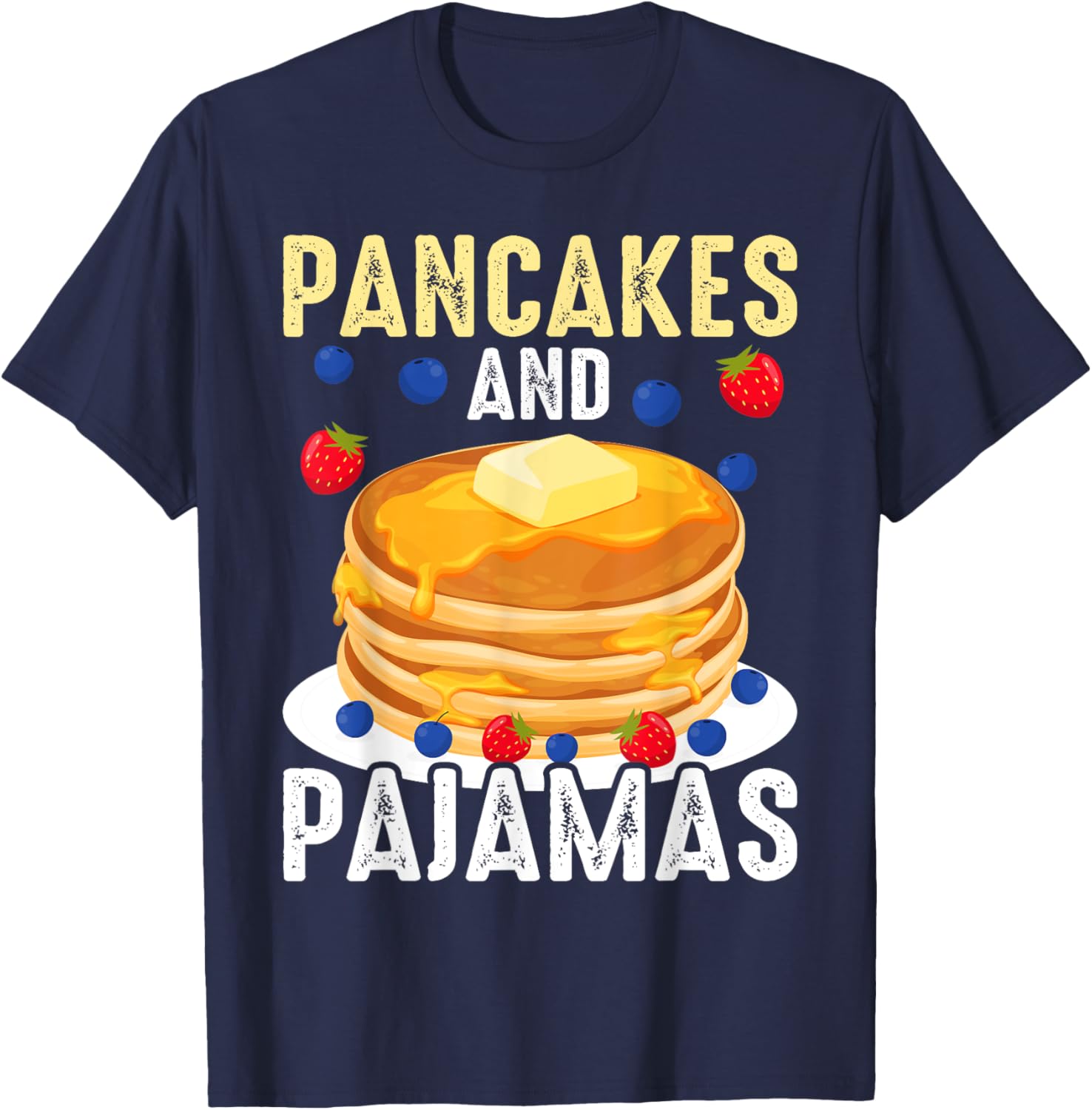 Cozy Pancake Pajama T-Shirt for Fun and Relaxation at Home - 10