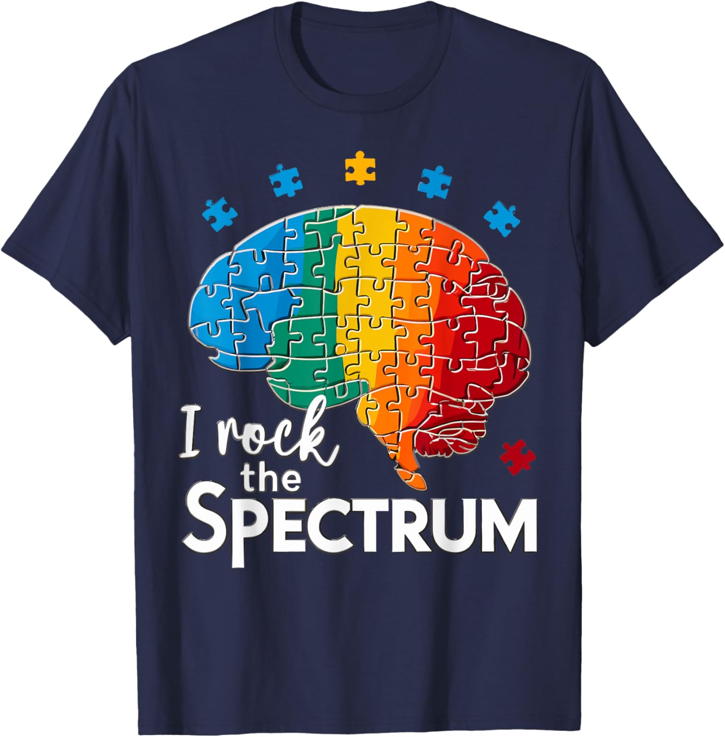 Cute Autism Awareness T-Shirt for Toddlers I Rock The Spectrum Design - 13