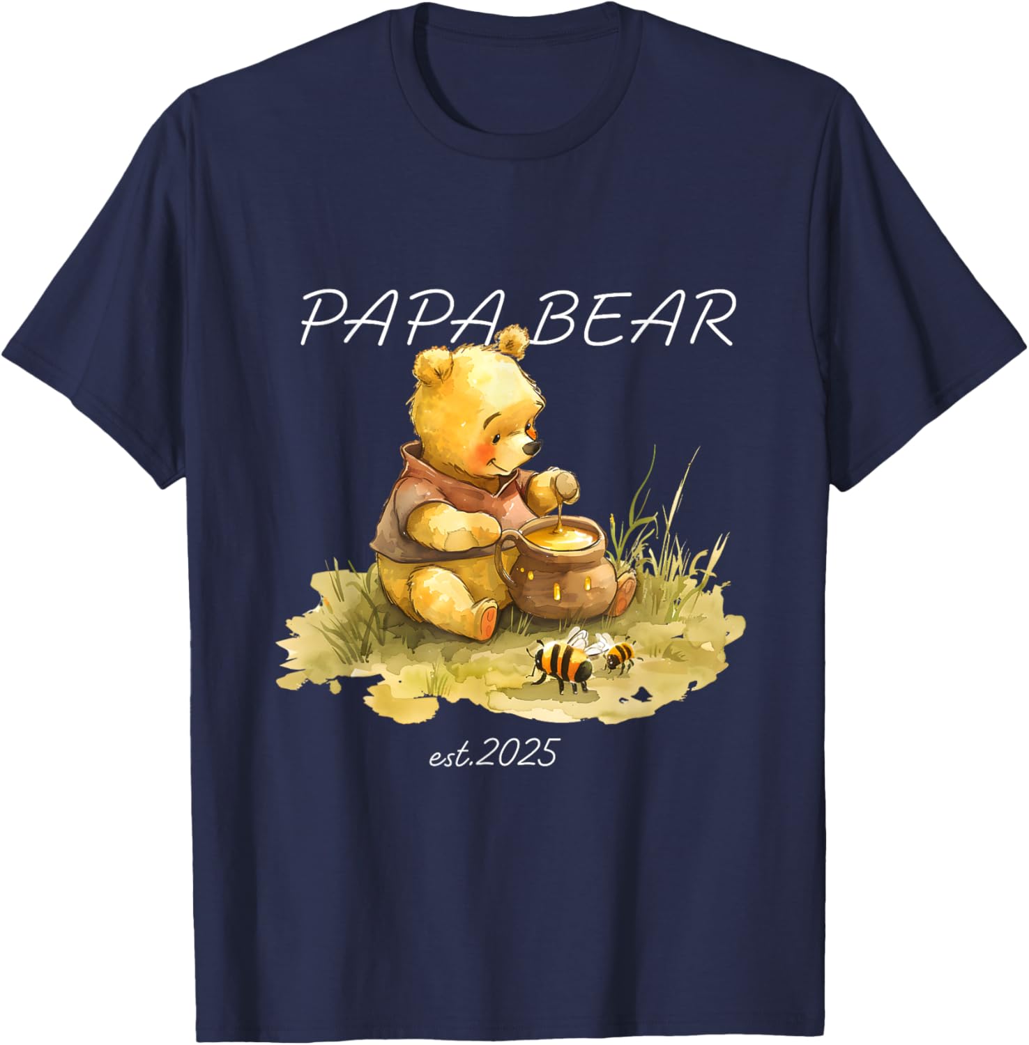 Cute Papa Bear Honey T-Shirt for Dads β Stylish and Comfy Men's Tee - 9