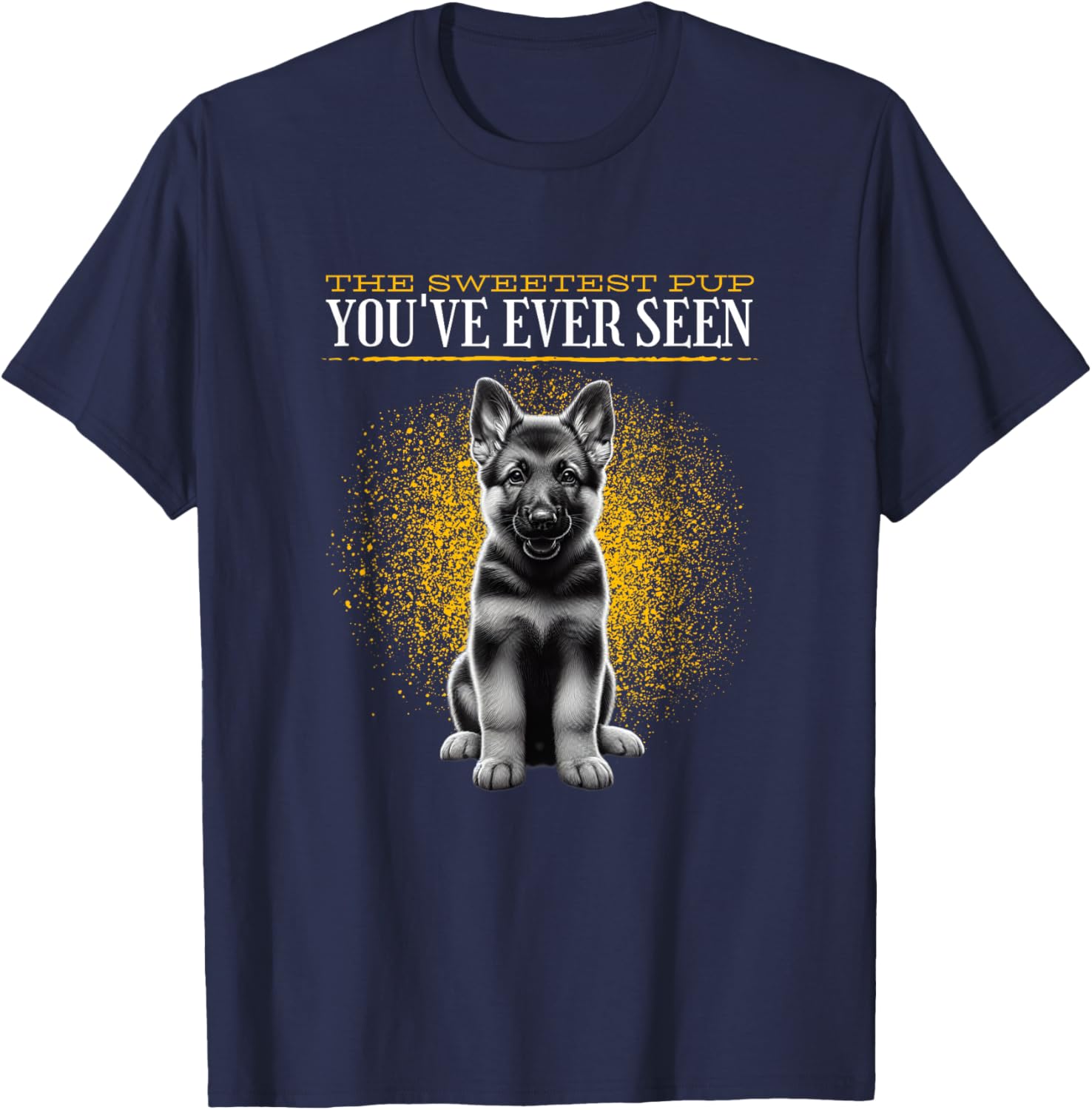 Cute German Shepherd Puppy T-Shirt for Dog Lovers and Pet Owners - 1
